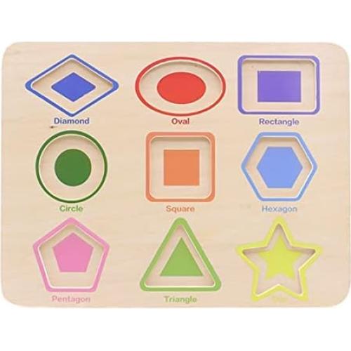 Rompecabezas de Formas de Madera Aile 30.5x22.9 cm