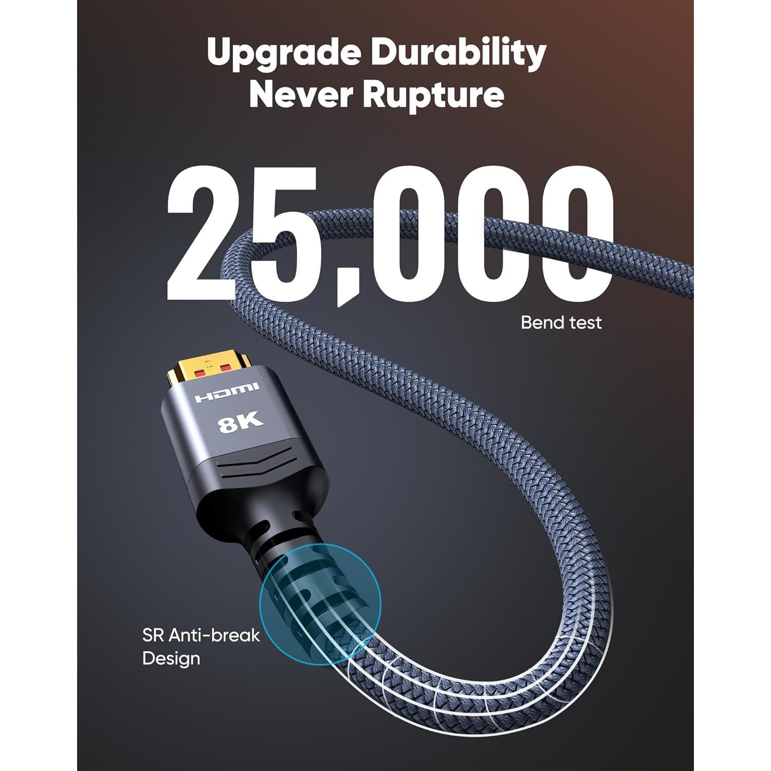 Cable HDMI Highwings 8K 4.57m Alta Velocidad Gaming