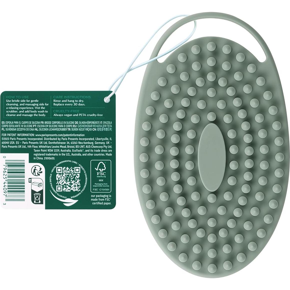 Esponja Corporal de Silicona EcoTools 2-en-1 para Baño