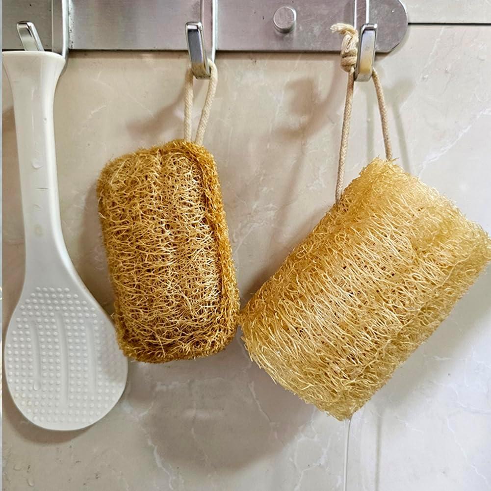 Esponja Exfoliante Natural de Lufa FOGFOX Amarilla 3 Unidades