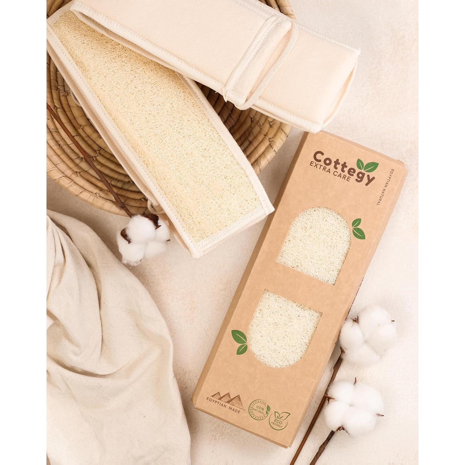 Esponja Exfoliante de Lufa Natural Cottegy para Espalda 81 cm