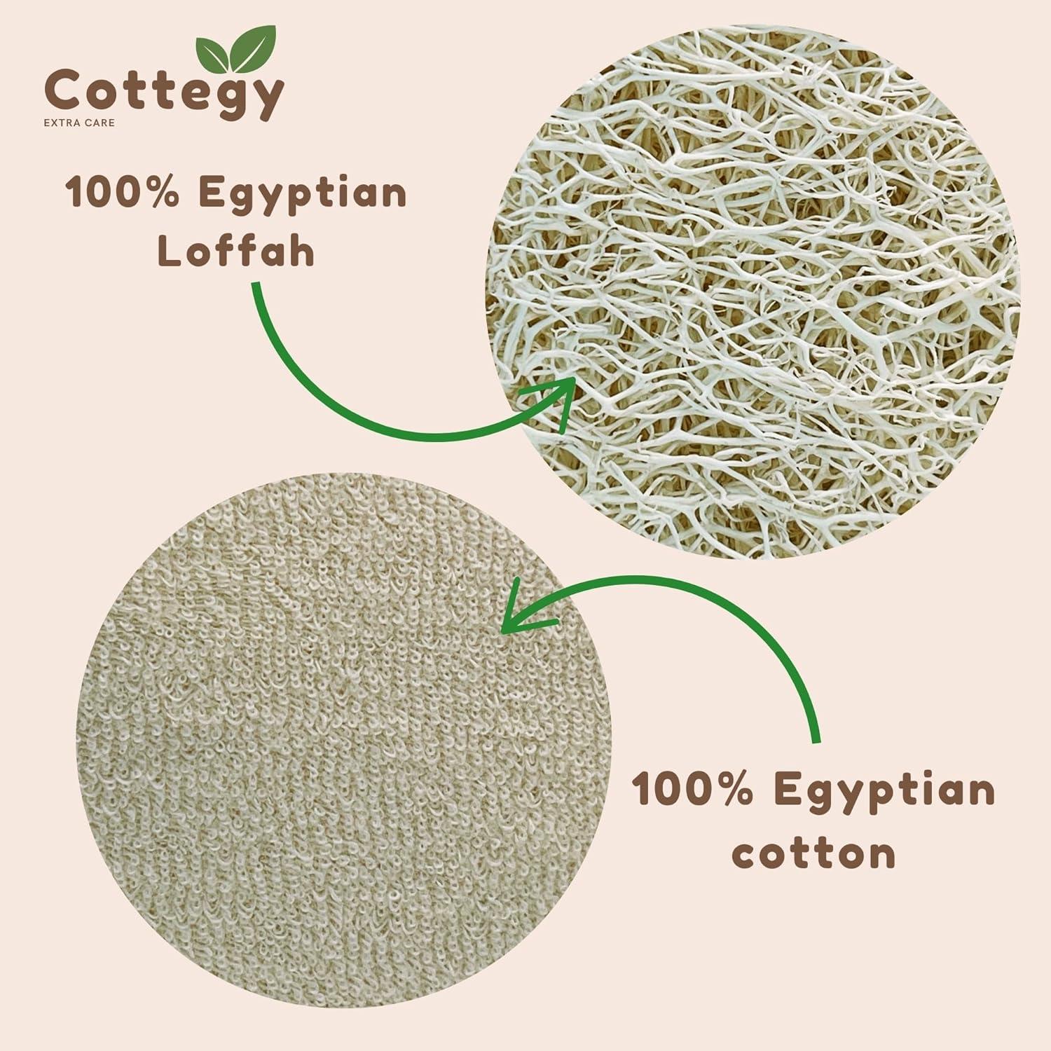 Esponja Exfoliante de Lufa Natural Cottegy para Espalda 81 cm