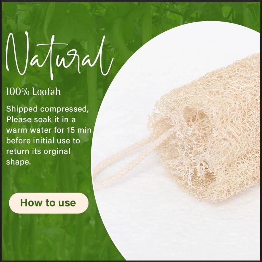 Esponja de Lufa Natural ShunQing 15.24 cm para Cocina y Baño