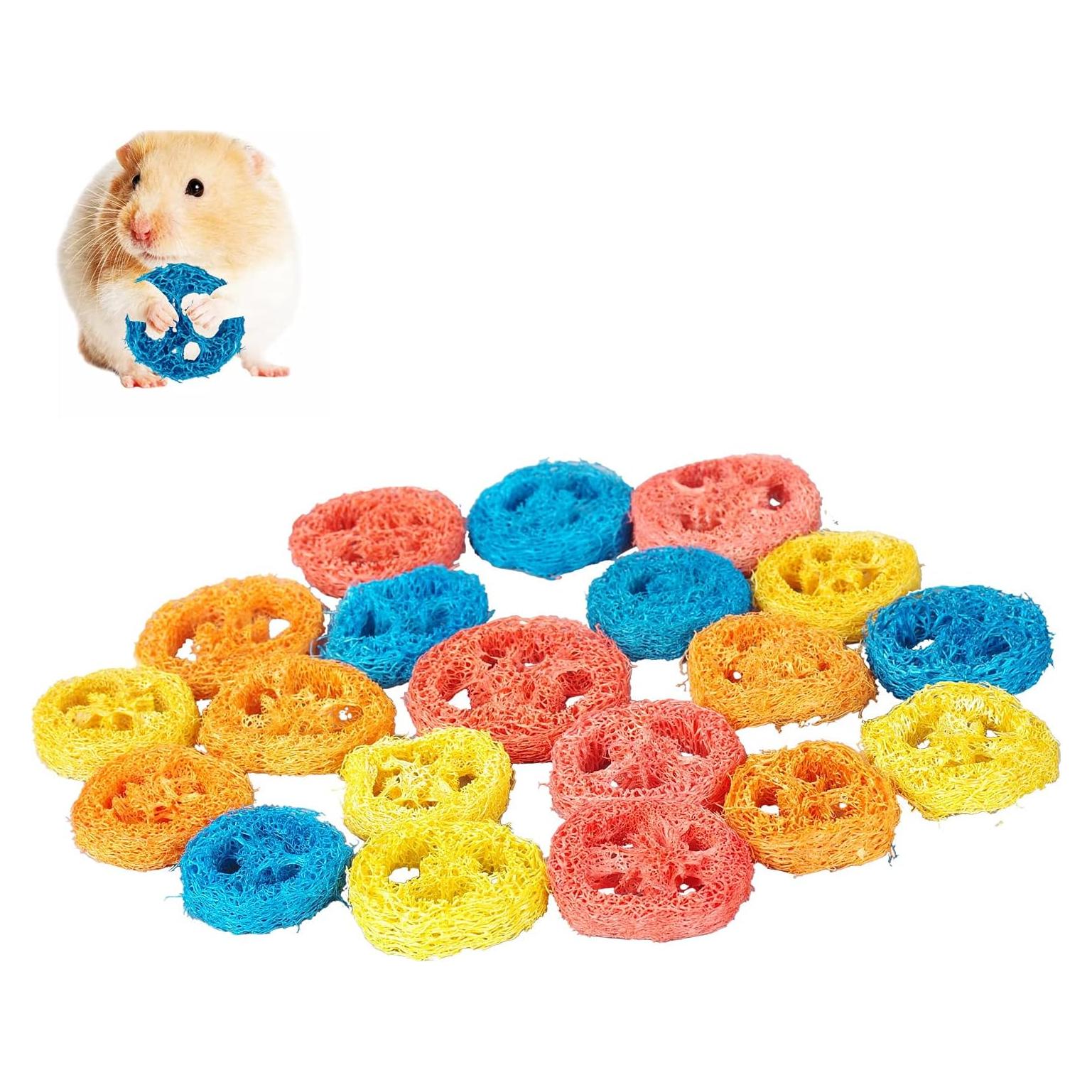 20 Juguetes de Masticar de Lufa Natural para Conejos - LIJIAN'S SHOP