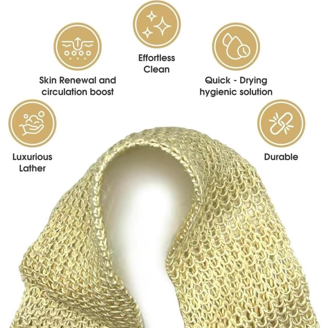 Esponja de Sisal Hecha a Mano Dubai Luxe Essentials 12.7x67.3cm