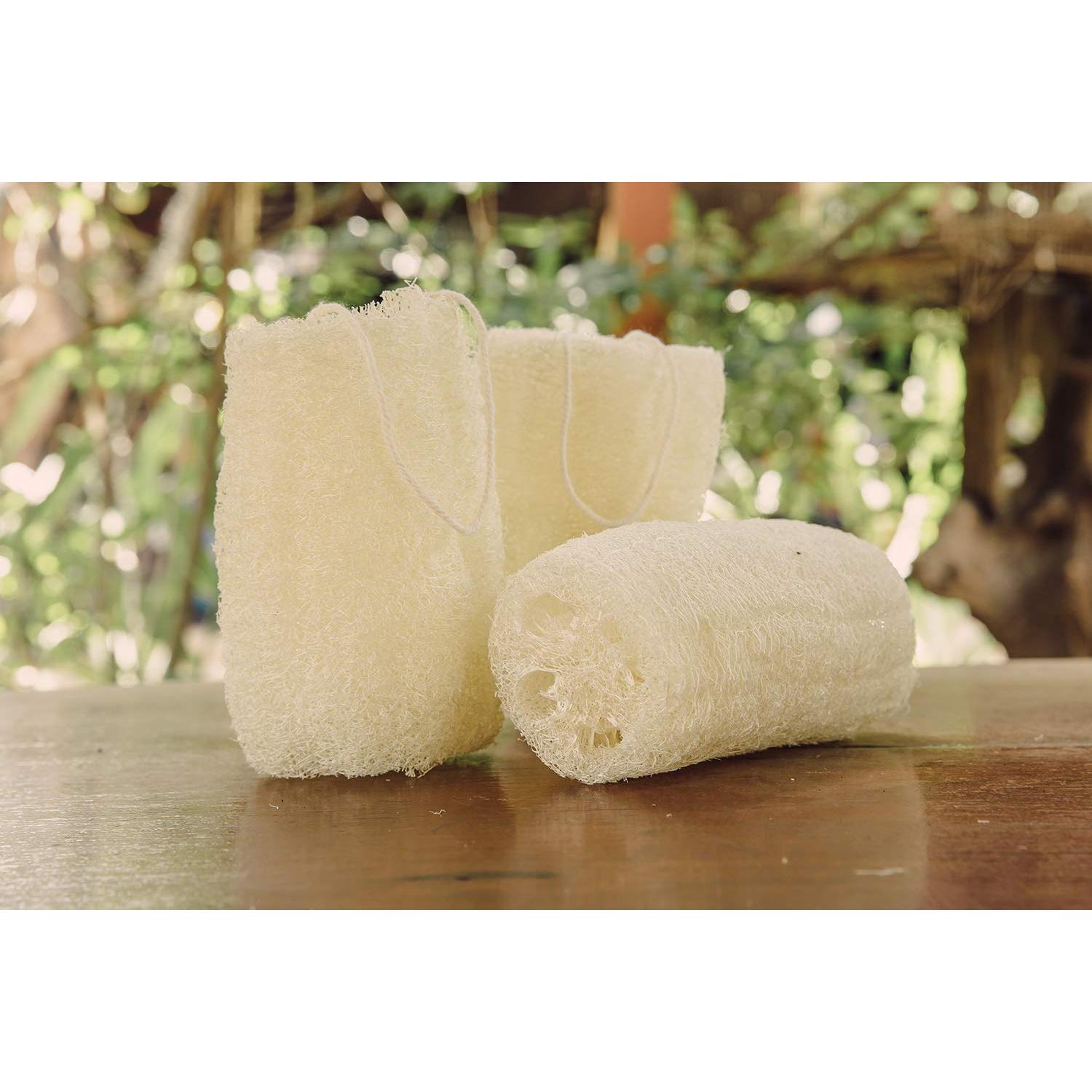 Esponjas de Lufa Ecológicas FAAY - 4 Pcs 15.24 cm Exfoliantes