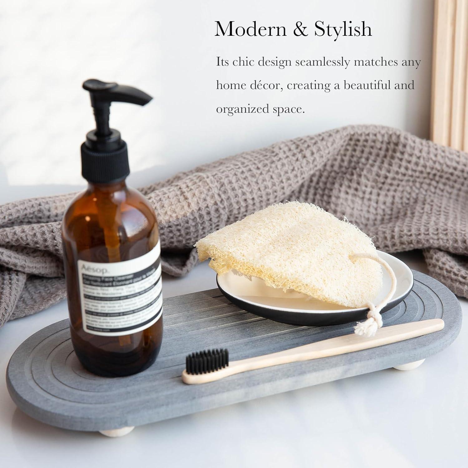 Organizador de Fregadero RIOMZY - Bandeja de Secado Rápido Gris