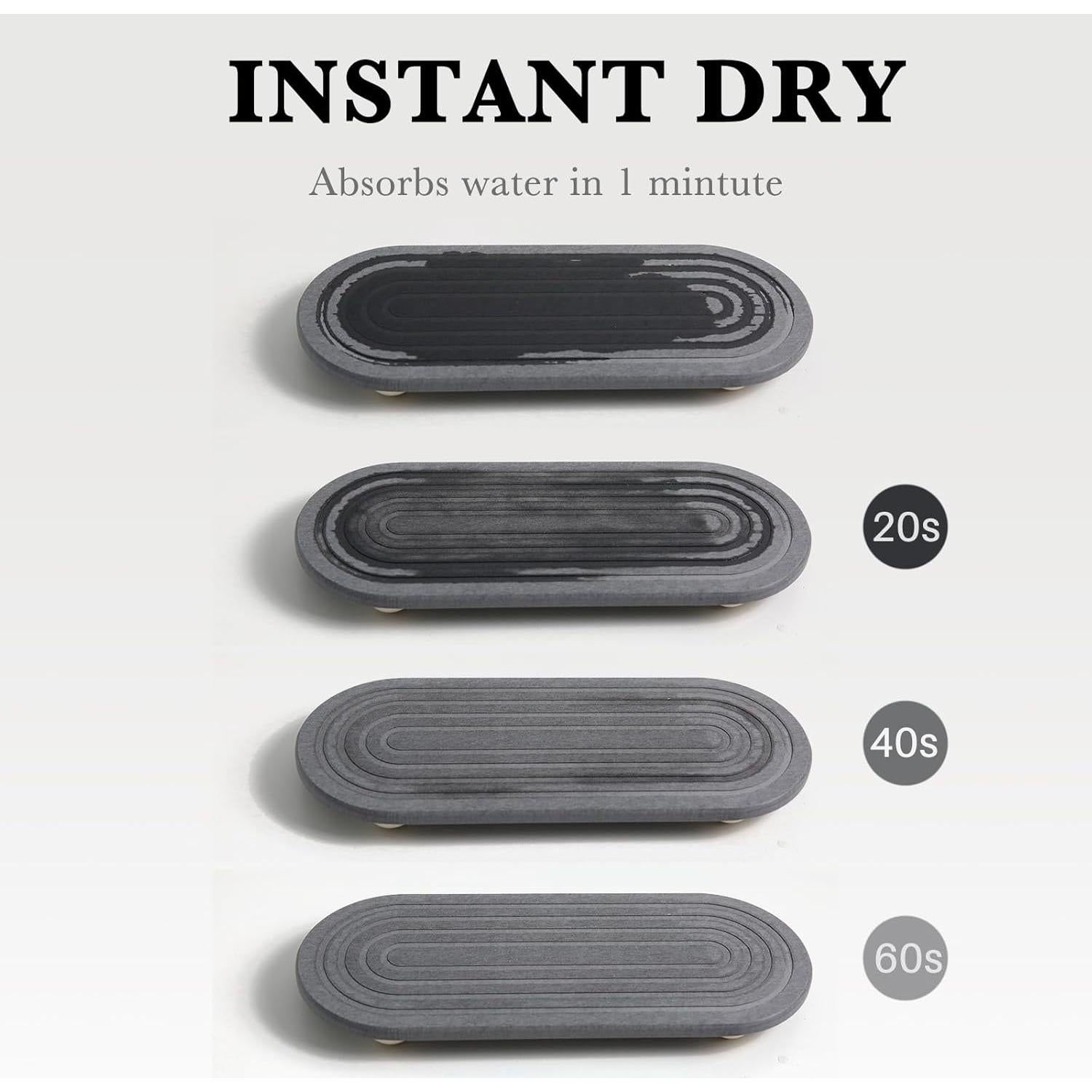 Organizador de Fregadero RIOMZY - Bandeja de Secado Rápido Gris