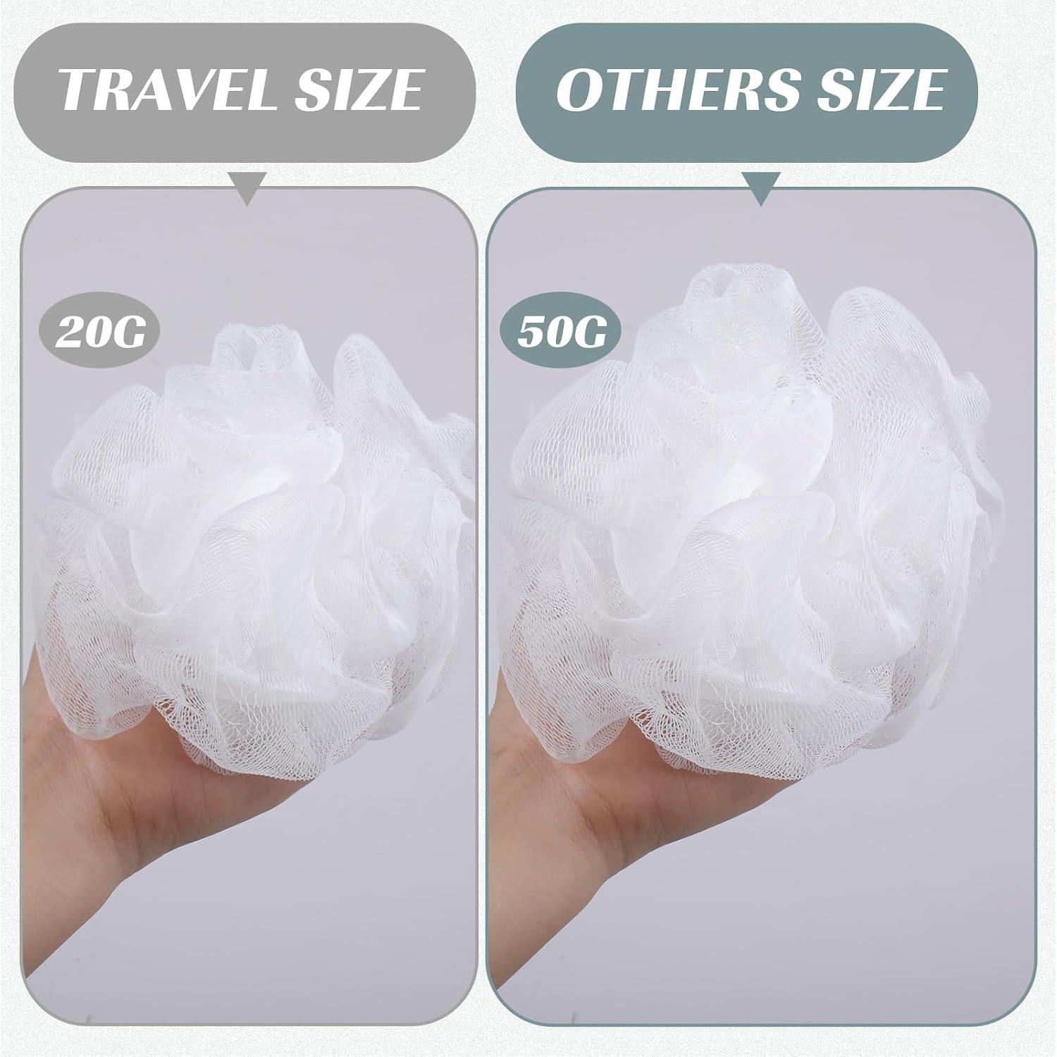 Esponjas de Baño Loofah Sunnyray 200 Pcs Suaves 20g Blancas