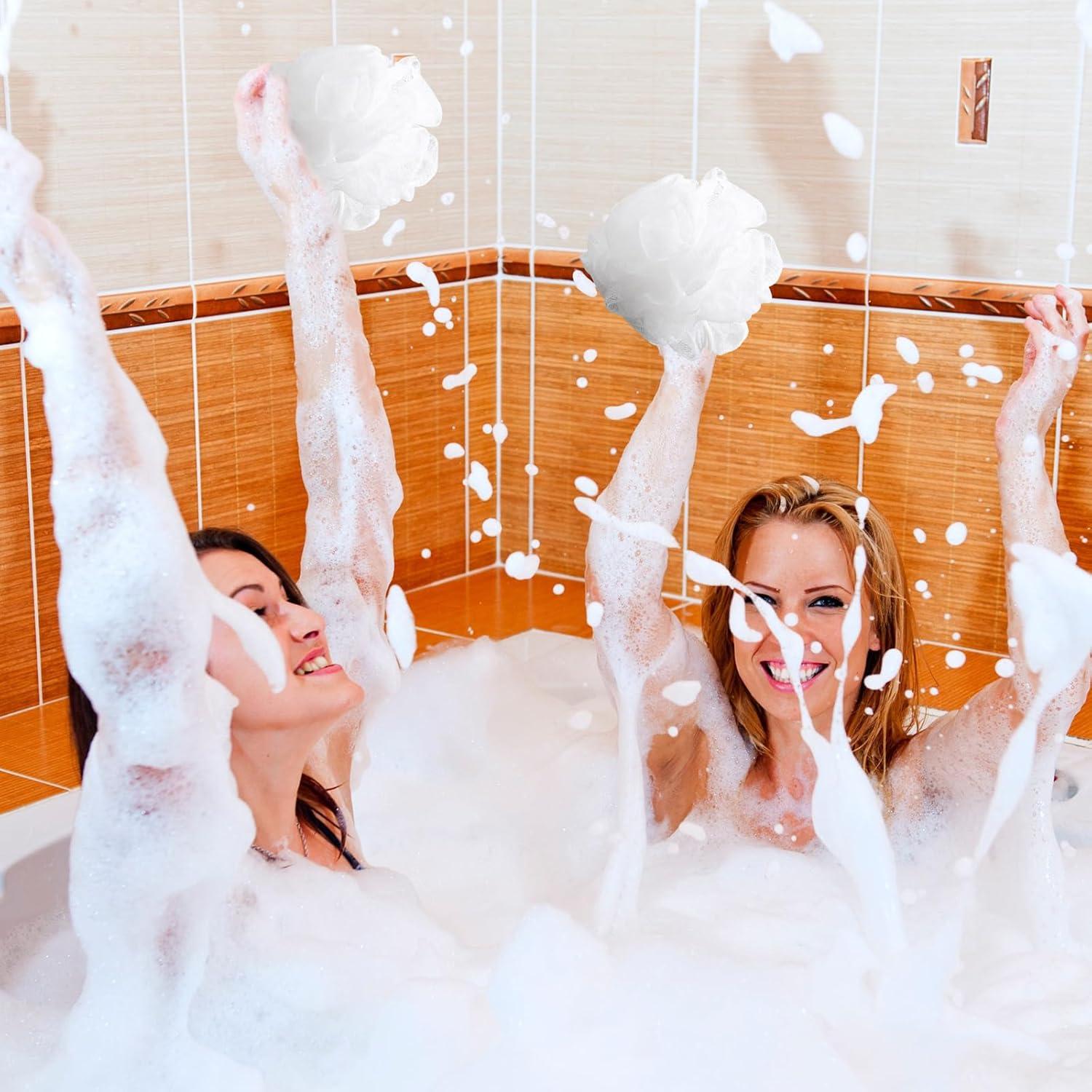 Esponjas de Baño Loofah Sunnyray 200 Pcs Suaves 20g Blancas