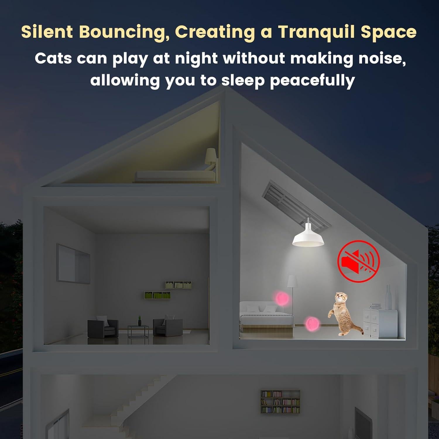 Set de Juguetes para Gatos TEAWOO - 100 Bolas y 2 Lanzadores