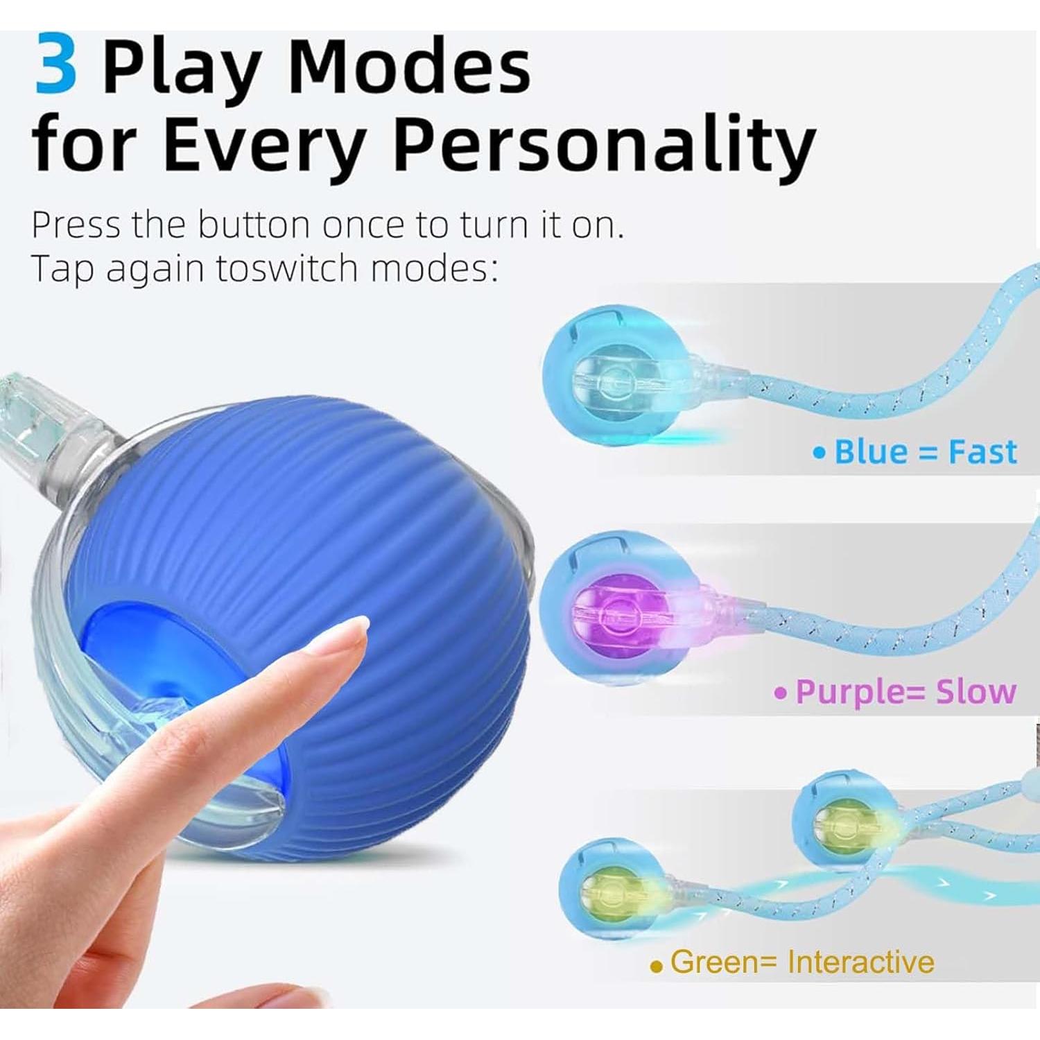 Juguete Interactivo para Gatos Speed 2.0 - Bola Recargable