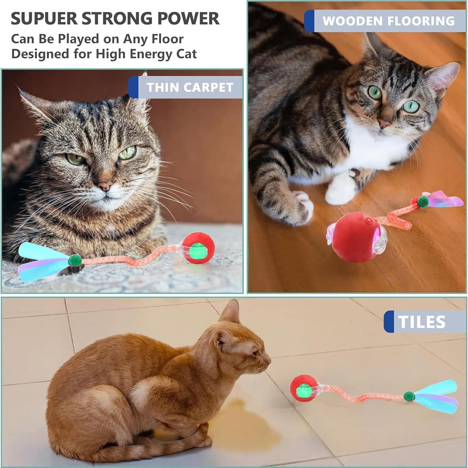 Juguete Interactivo para Gatos Speed 2.0 - Bola Recargable