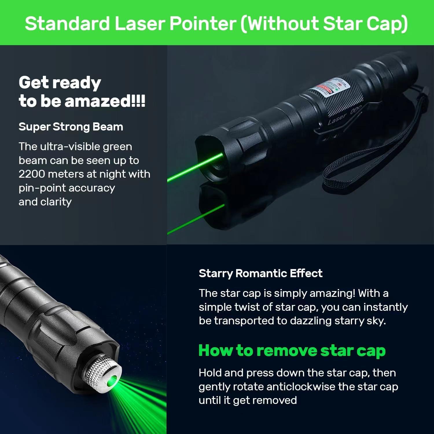 Puntero Láser Verde IVVTRYI 9127 Recargable Táctico 220g