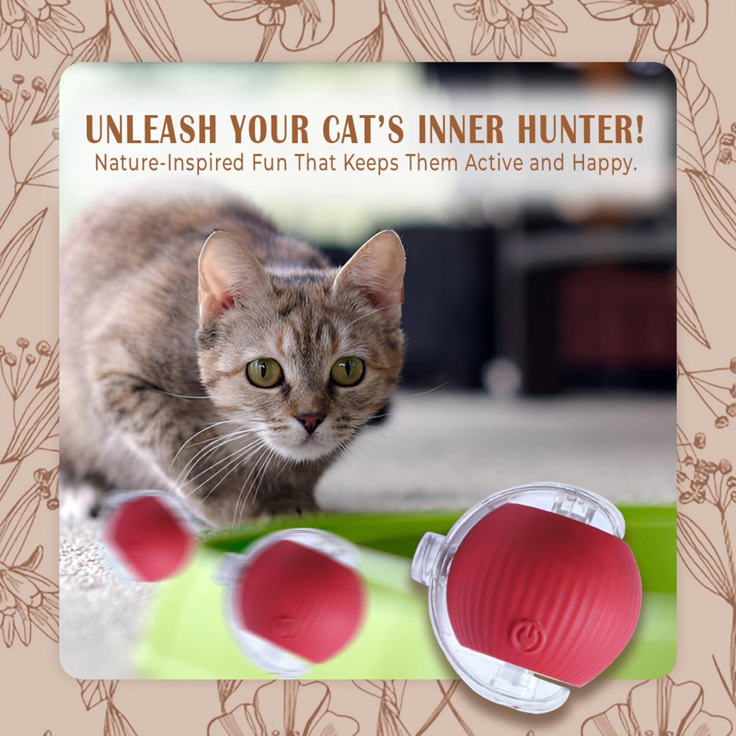 Juguete Interactivo para Gatos GlowPounce - Bola Automática 6.99cm