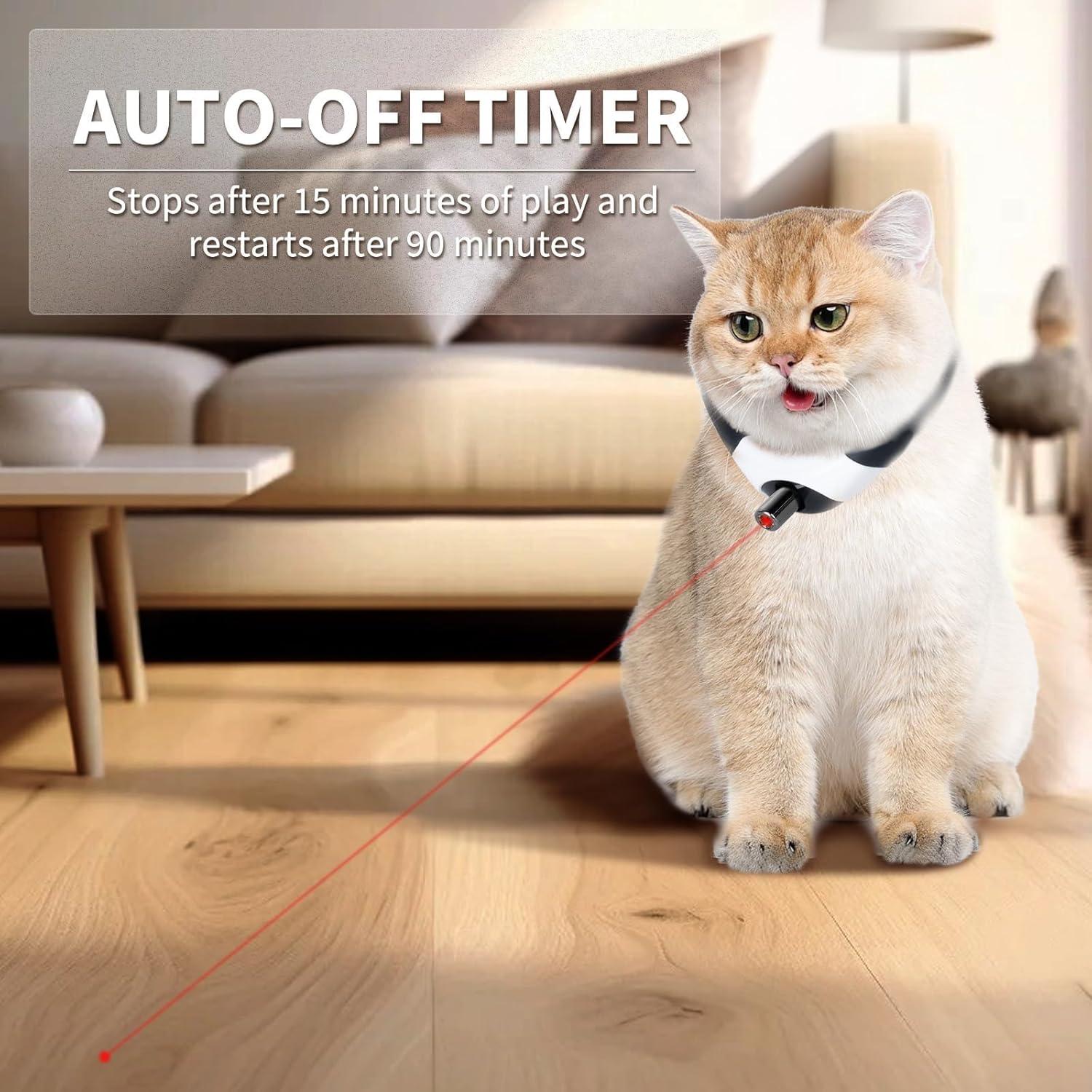 Juguete Automático para Gatos Ageroul Láser Interactivo USB Negro