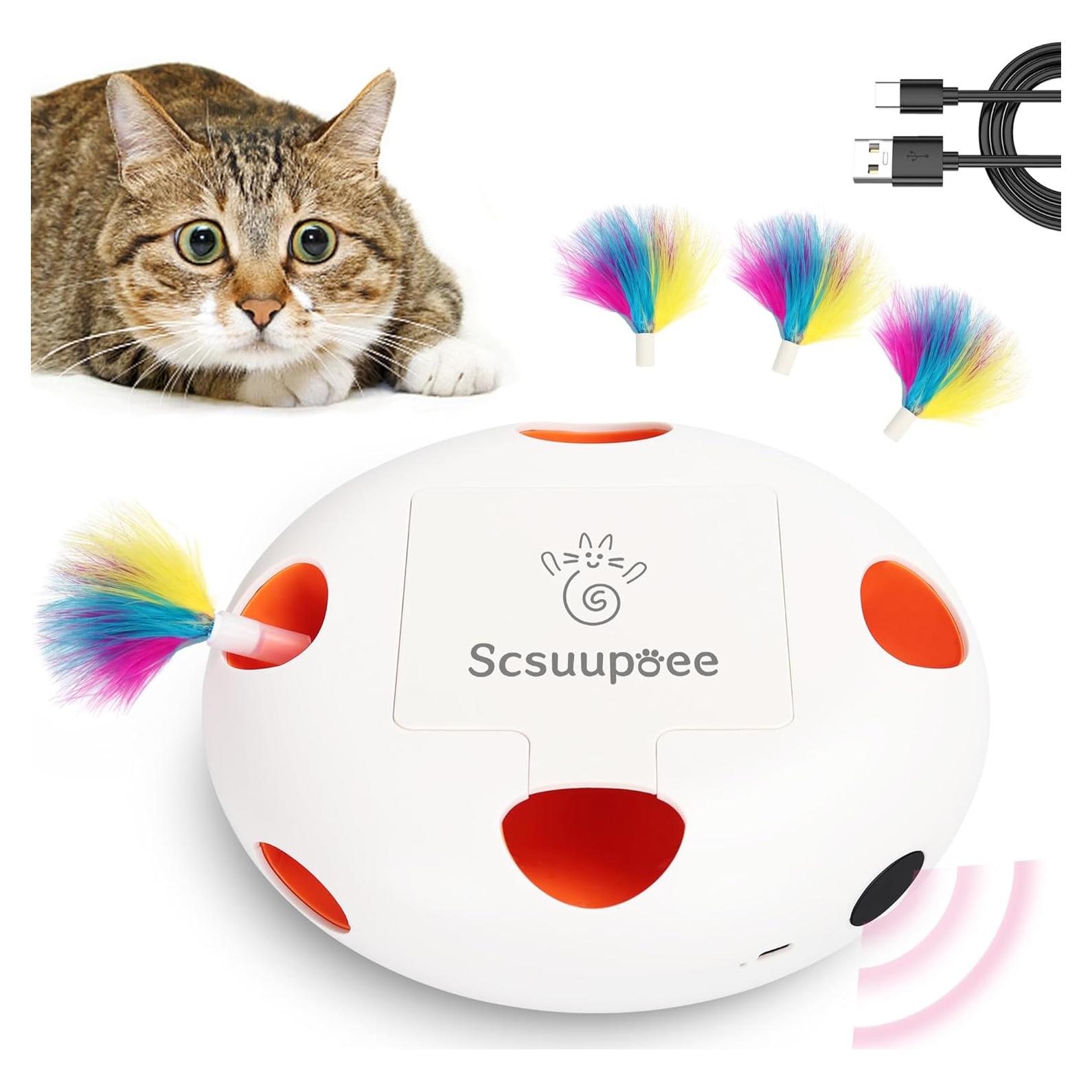 Juguete Interactivo para Gatos Scsuupoee con Sensor Inteligente