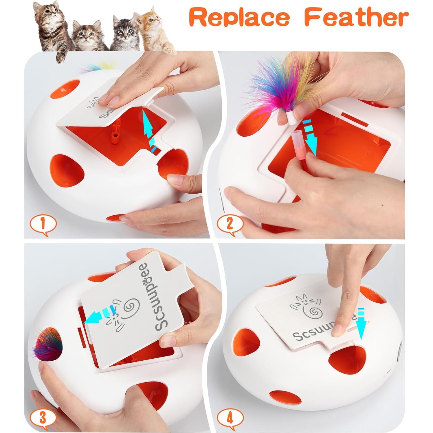 Juguete Interactivo para Gatos Scsuupoee con Sensor Inteligente