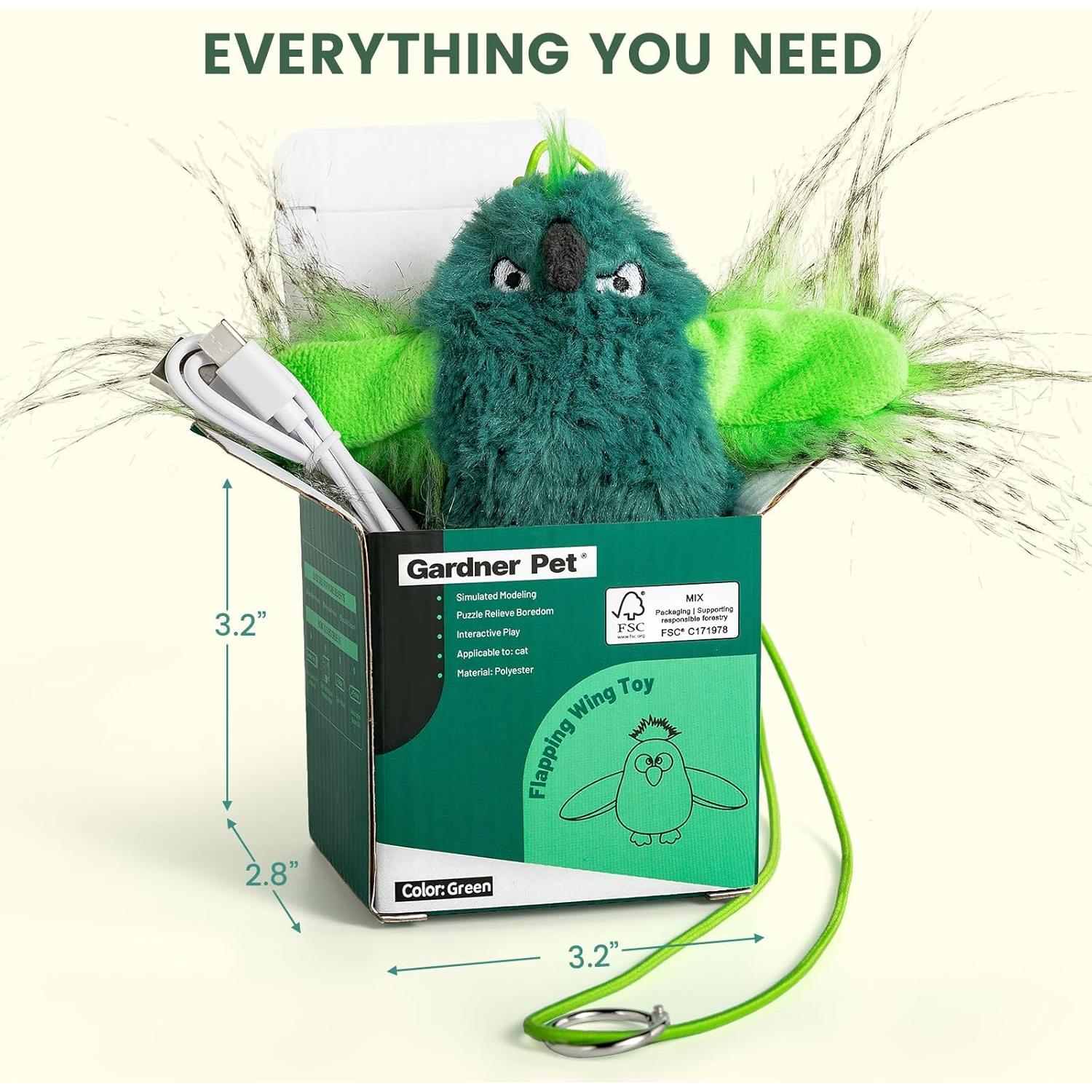 Juguete para Gatos Flappy Bird Gardner Pet - Aleteo Realista