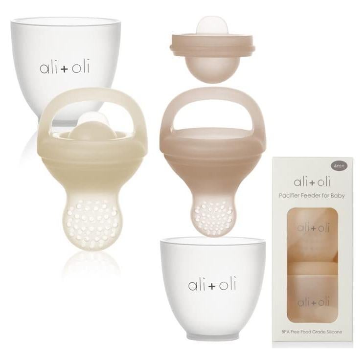 Set de 2 Chupetes Alimentadores Ali+Oli Silicona BPA Free