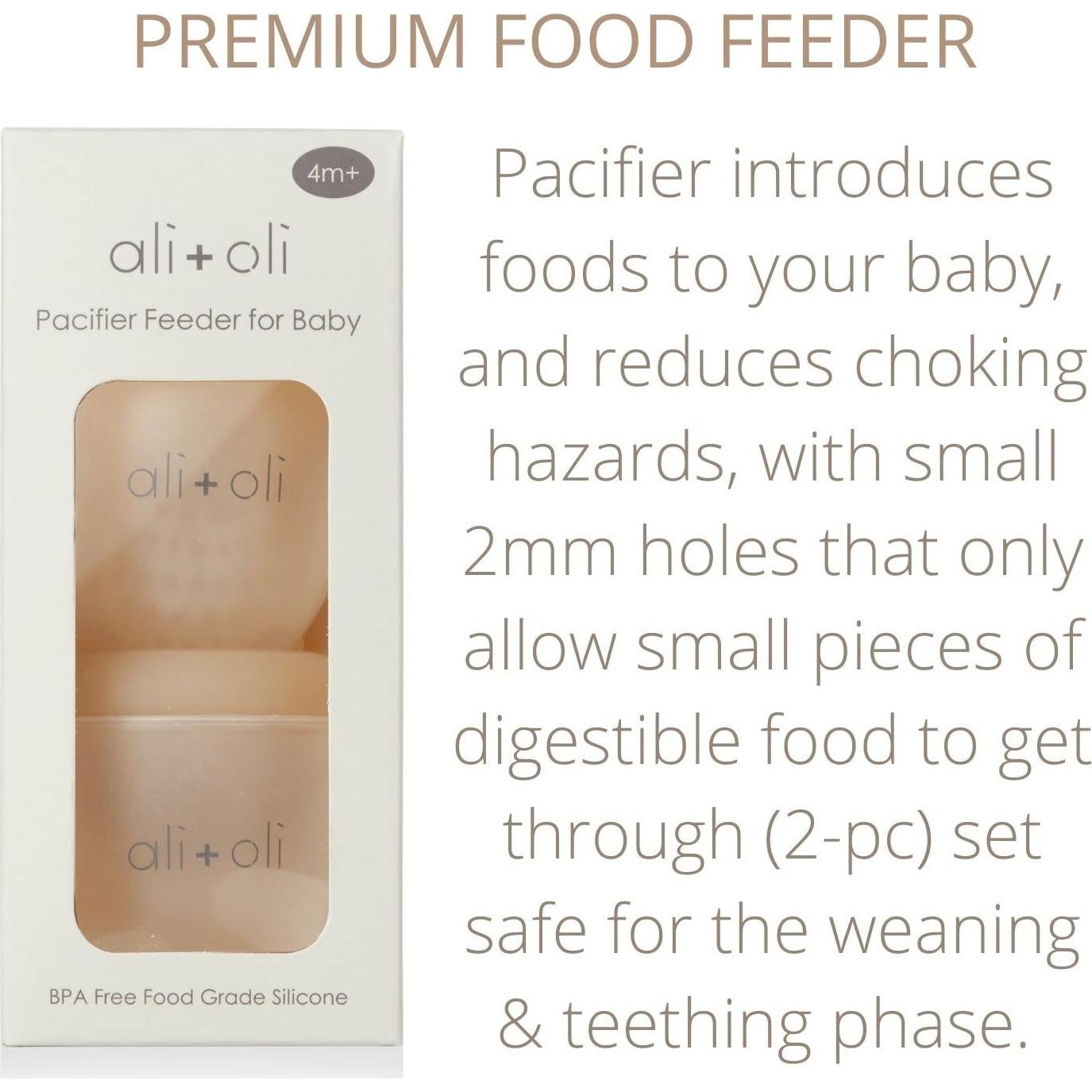 Set de 2 Chupetes Alimentadores Ali+Oli Silicona BPA Free