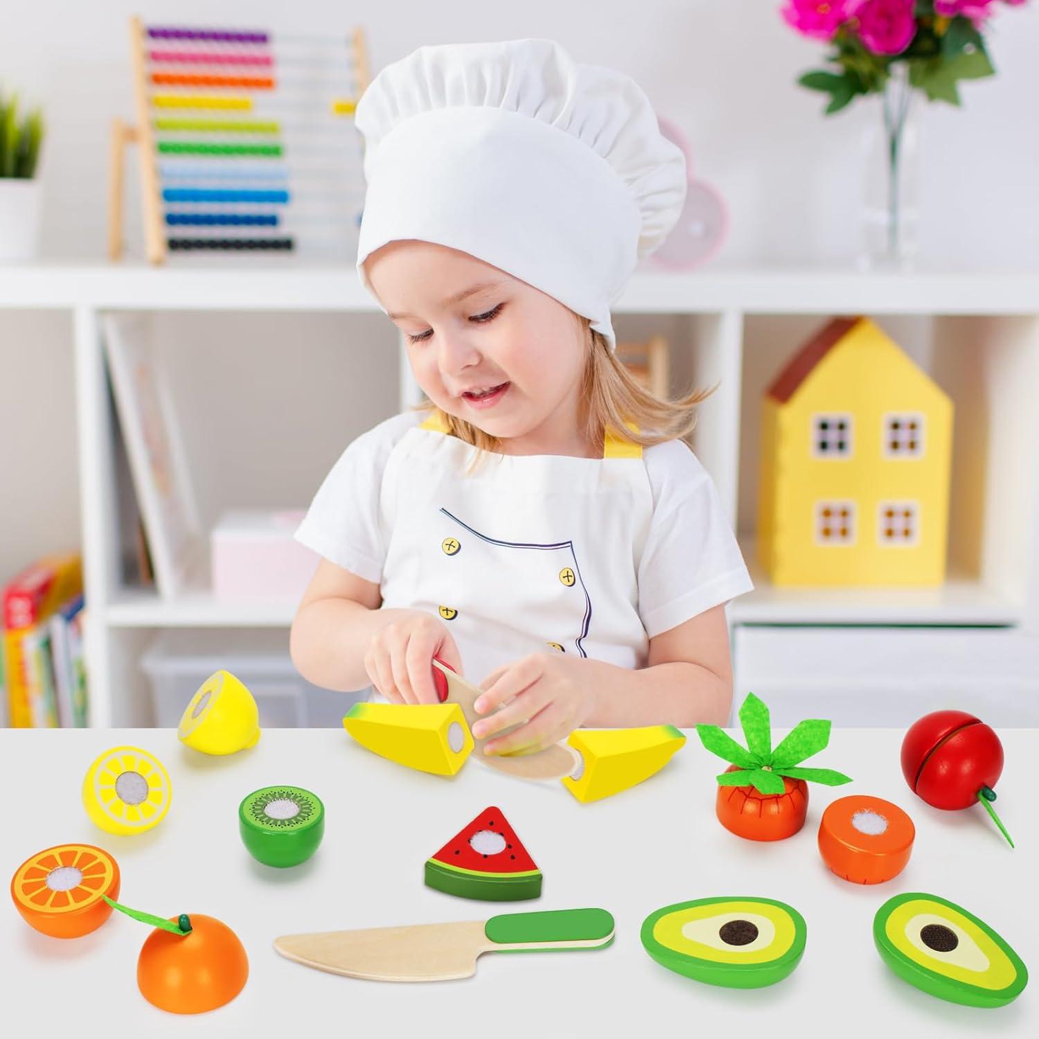 Juego de Comida de Madera TooyBing - 30 Piezas Montessori