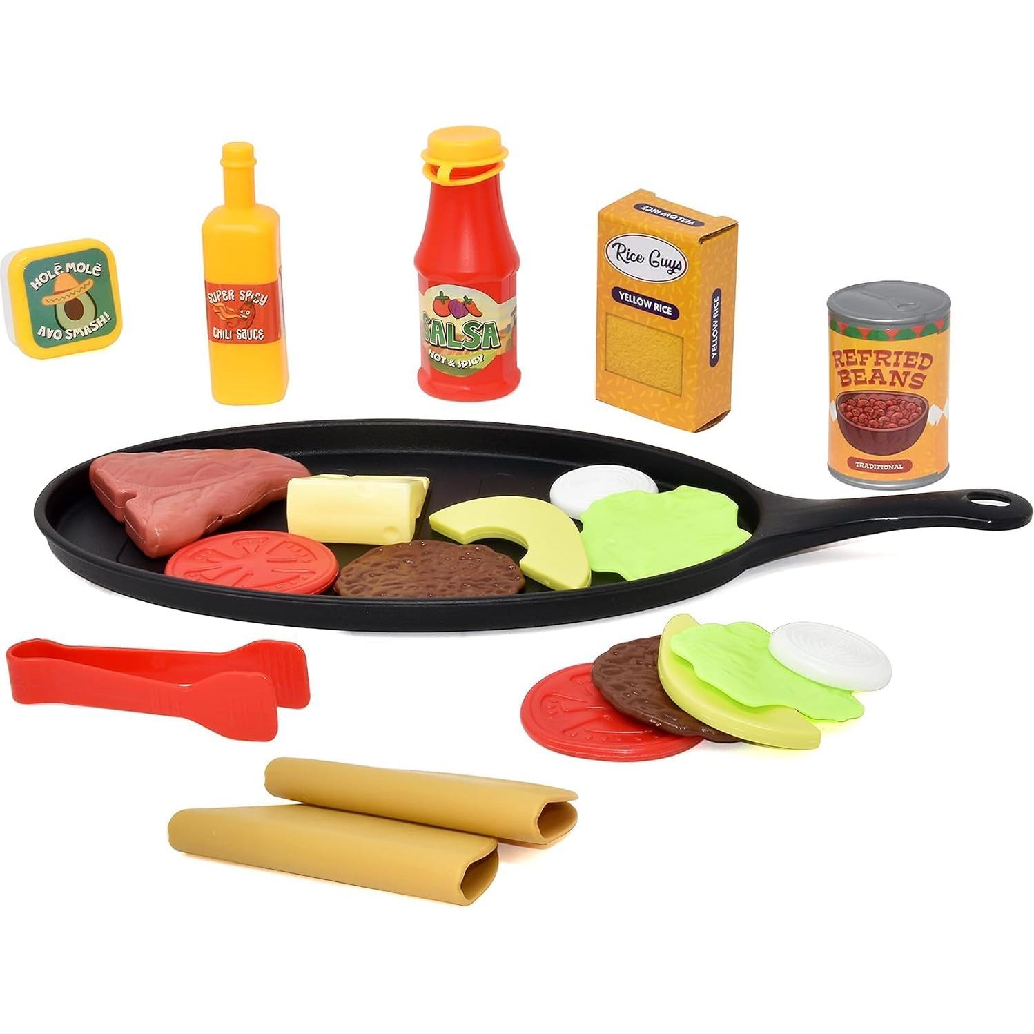 Juego de Comida Taco Mexicano para Niños - 21 Piezas