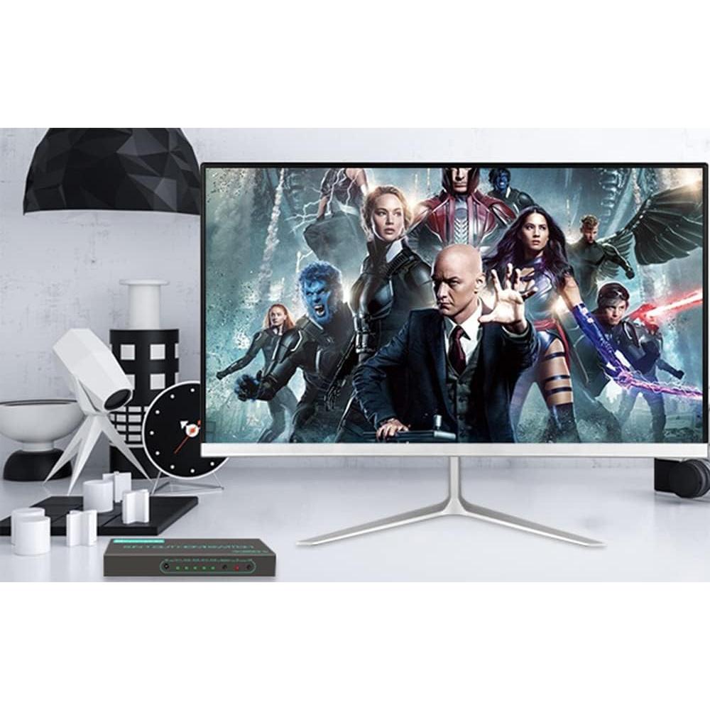 Interruptor HDMI SkycropHD 4K 5 en 1 con Control Remoto