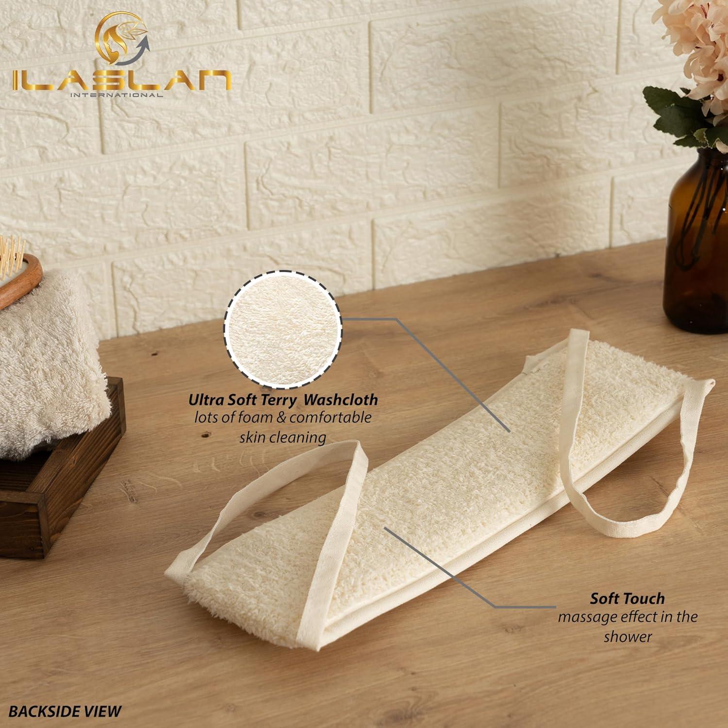 Esponja Exfoliante de Lufa para Espalda ILASLAN 19cm