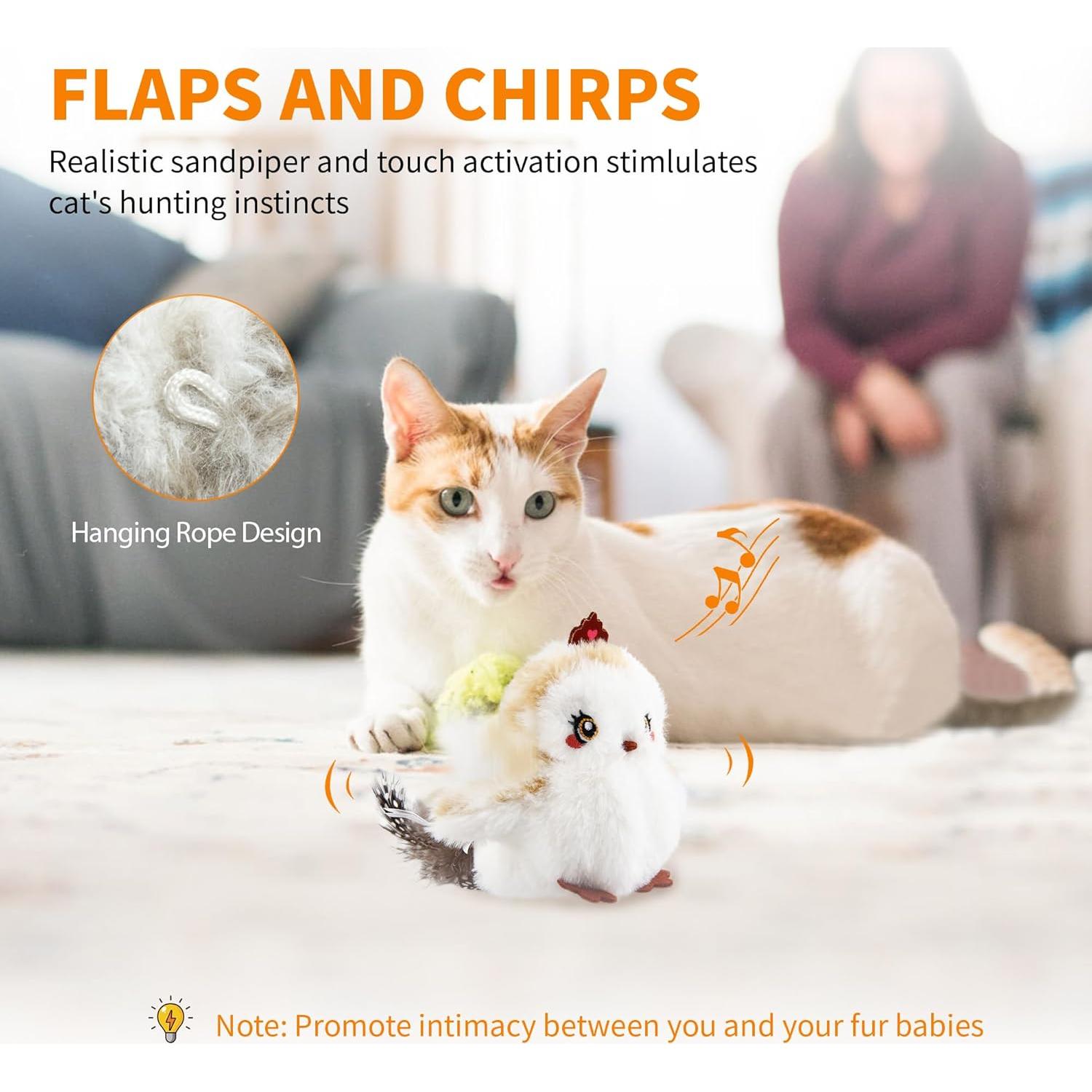 Juguete Interactivo para Gato GiGwi Flappy Bird Recargable