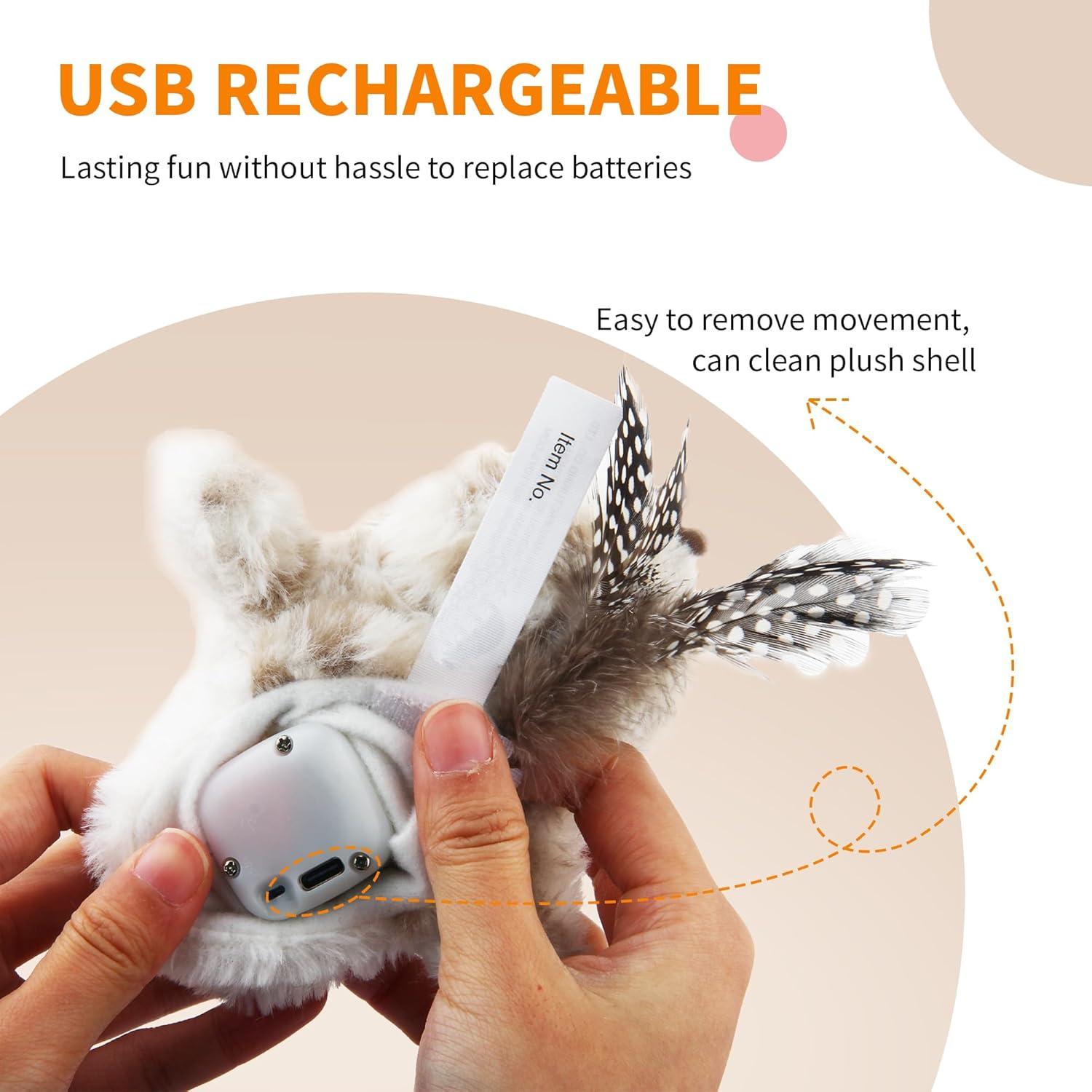 Juguete Interactivo para Gato GiGwi Flappy Bird Recargable