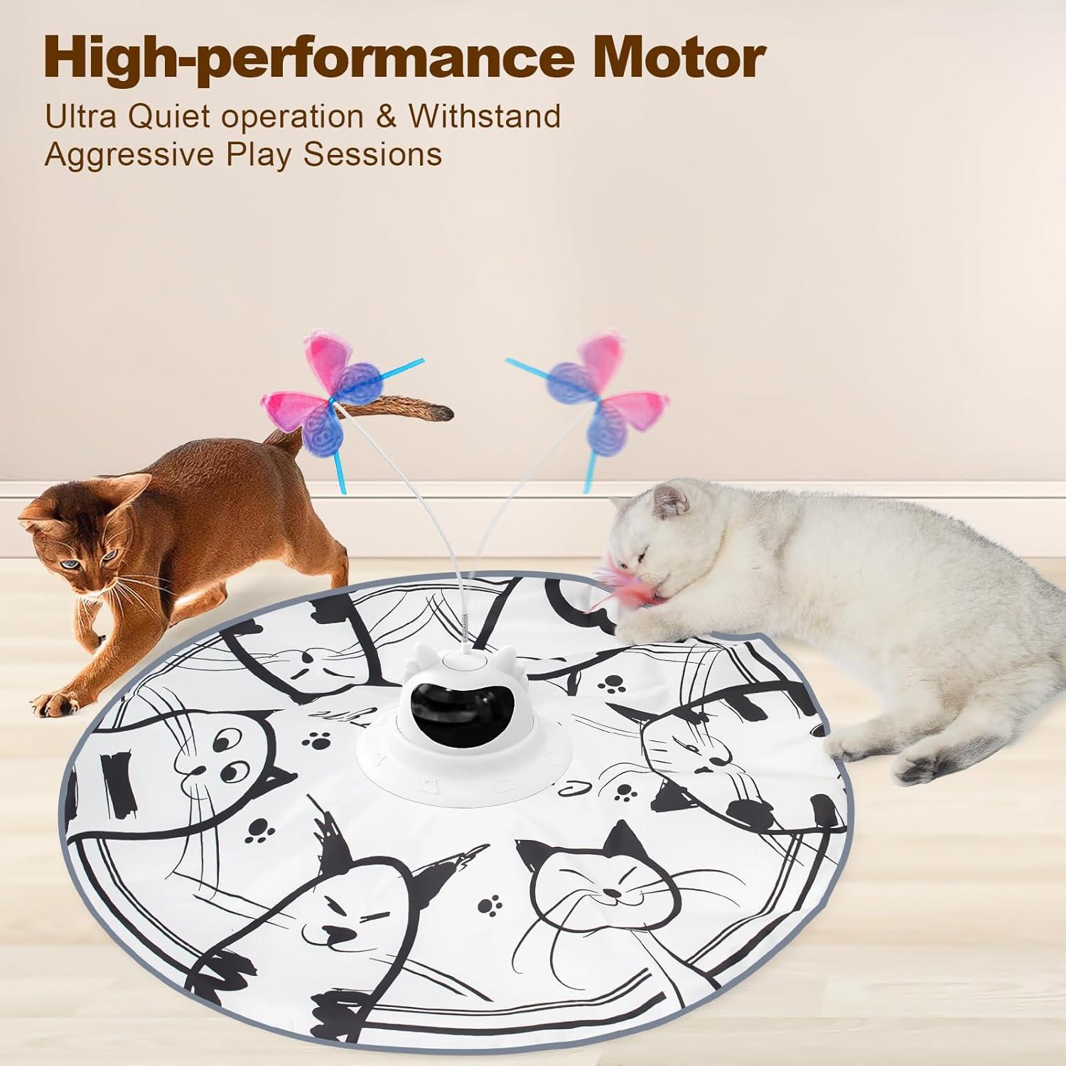 Juguete Interactivo para Gatos Xuyub 2-en-1 Recargable