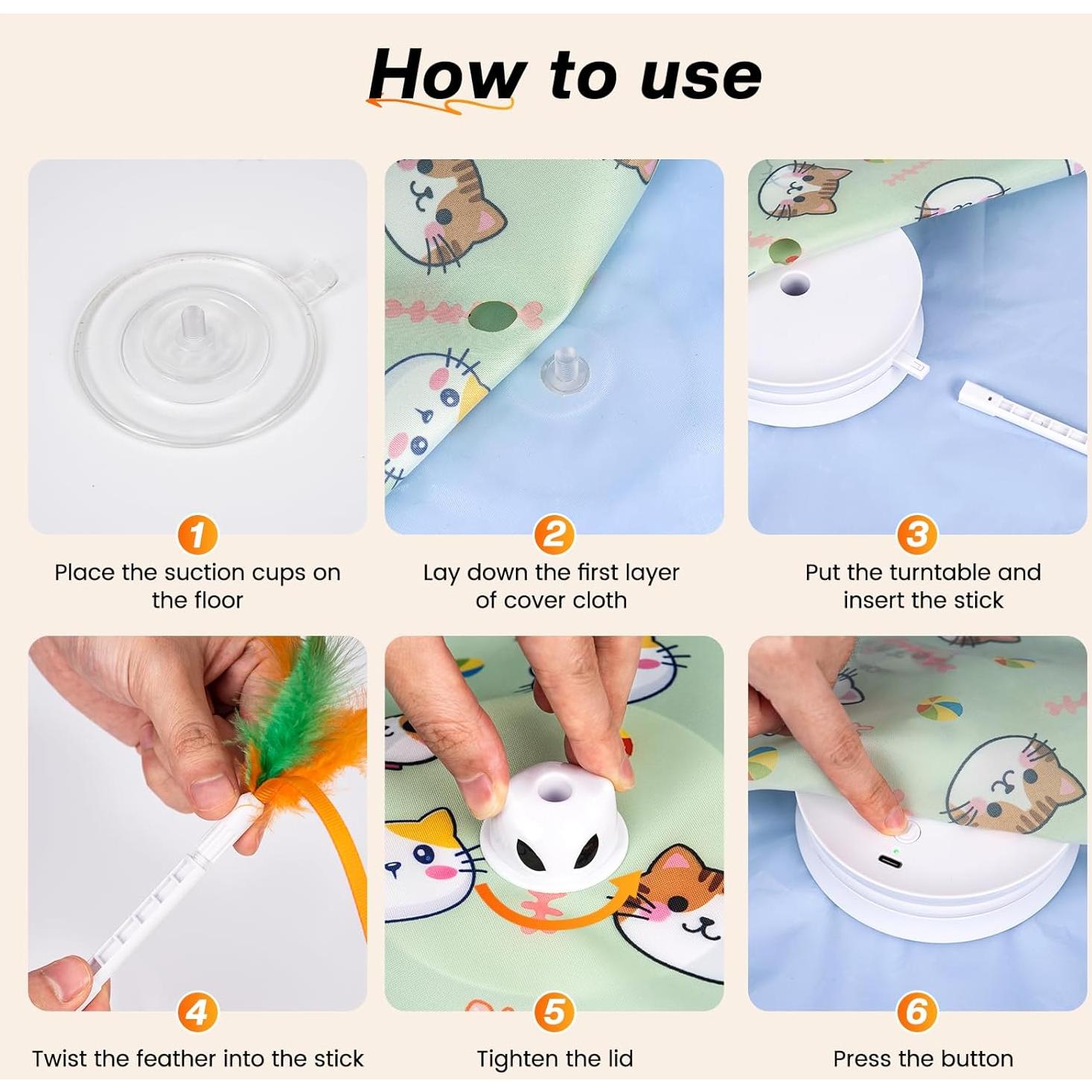 Juguete Interactivo para Gatos Chtoocy OK013 Recargable USB