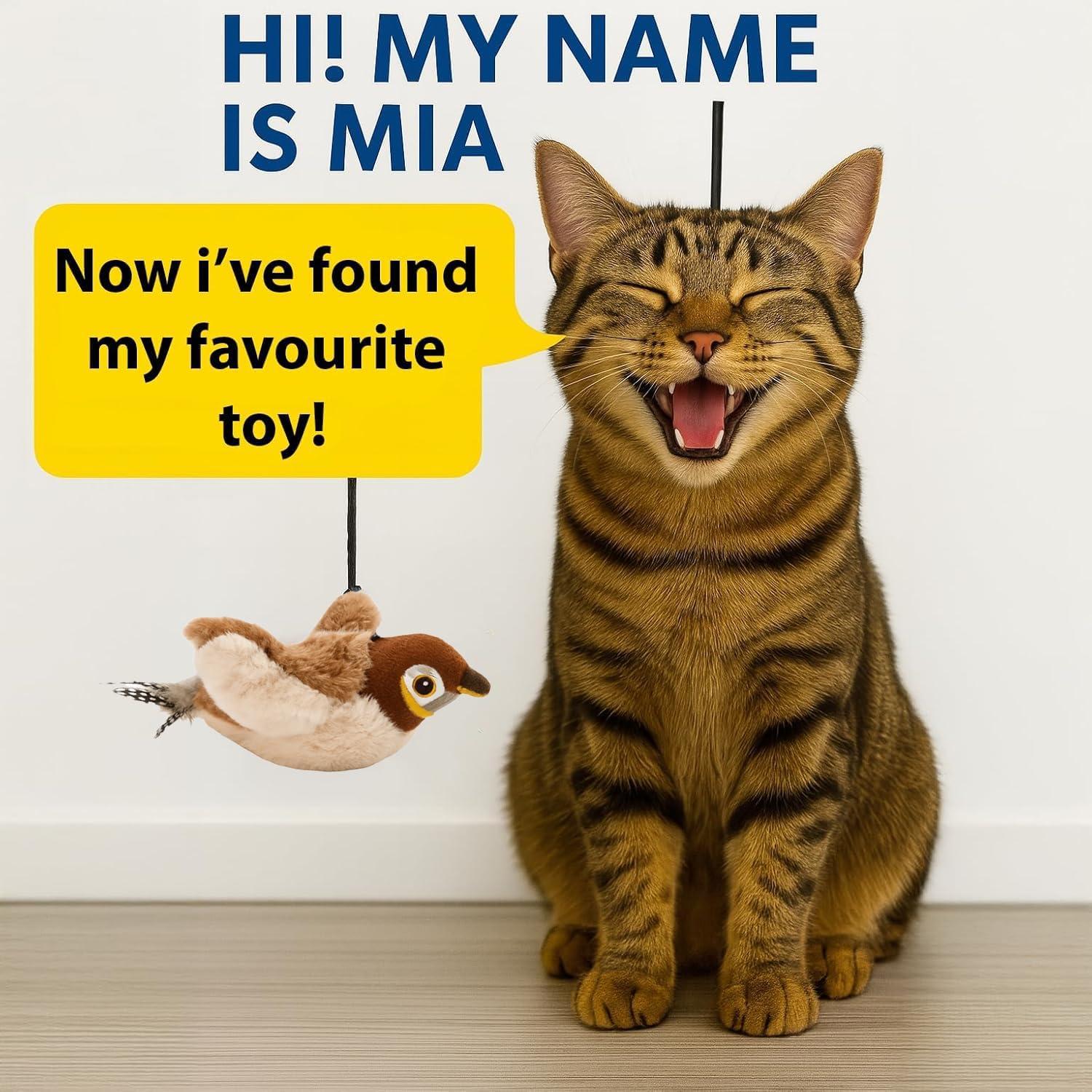 Juguete Interactivo para Gatos Paws Power Gorrión Recargable