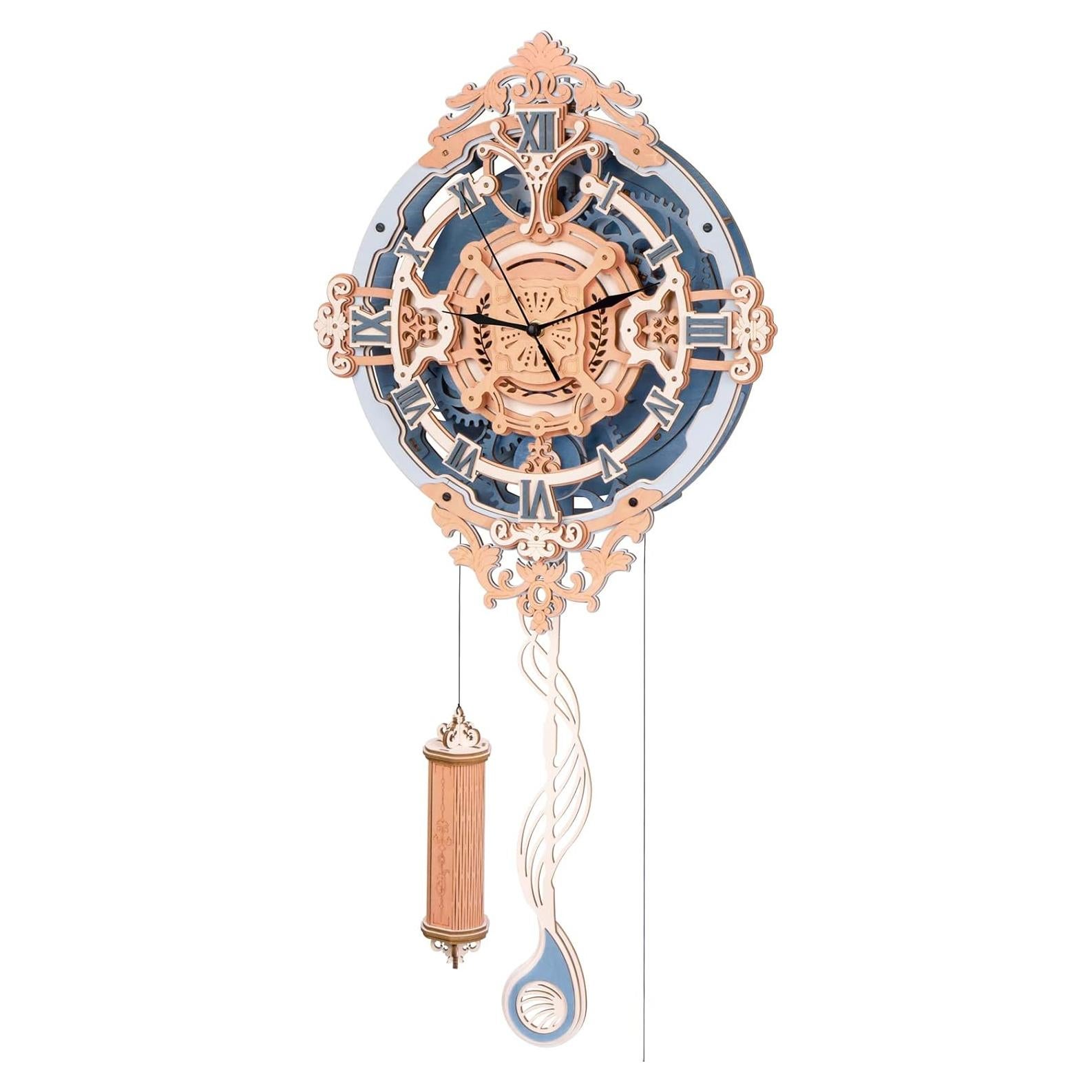 Reloj de Pared Mecánico ROKR 3D Vintage 30.48 cm