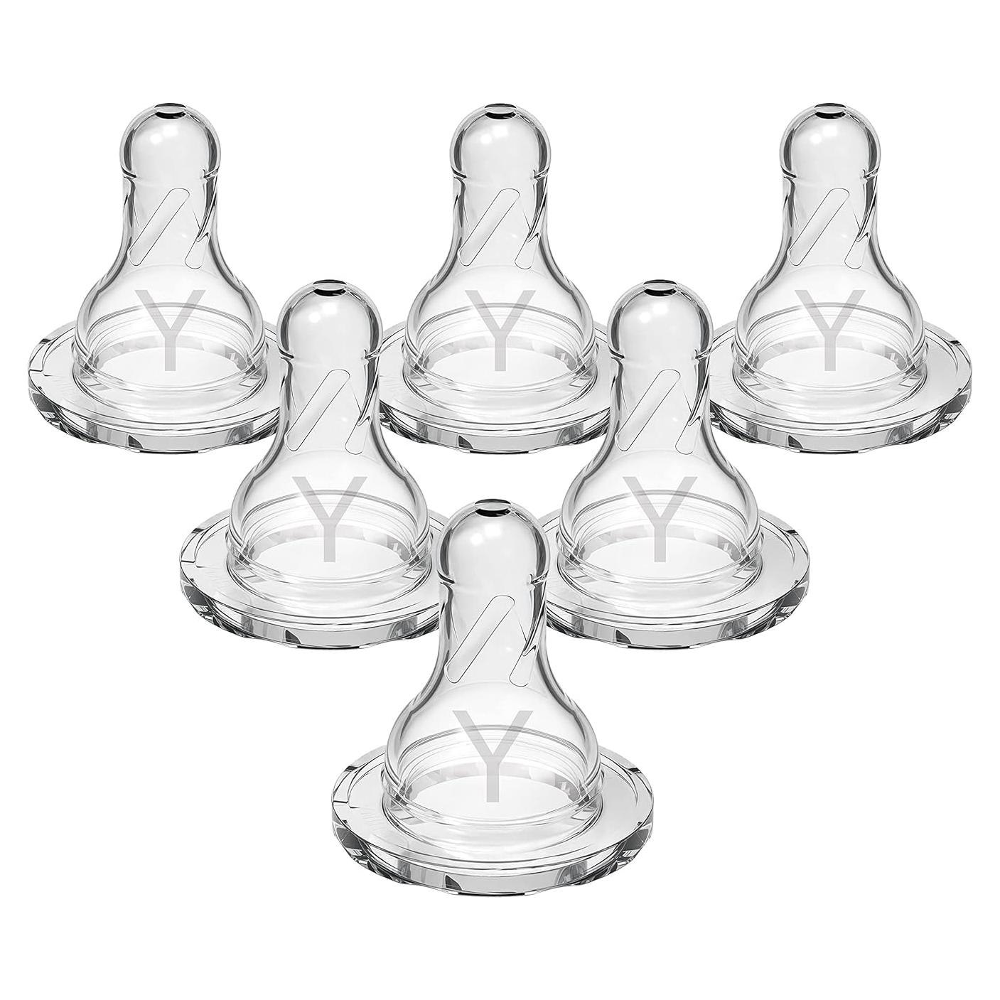 Chupón de Silicona Y-Cut Dr. Brown para Líquidos Espesos 6 Unidades