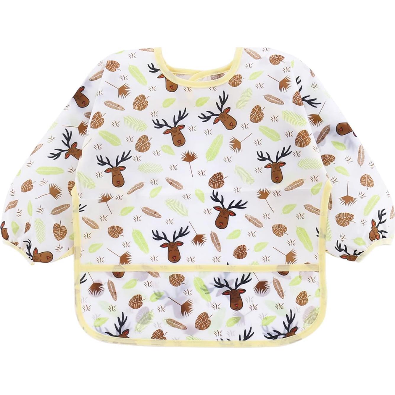 Baberos de Manga Larga PandaEar para Bebés 6-24 Meses