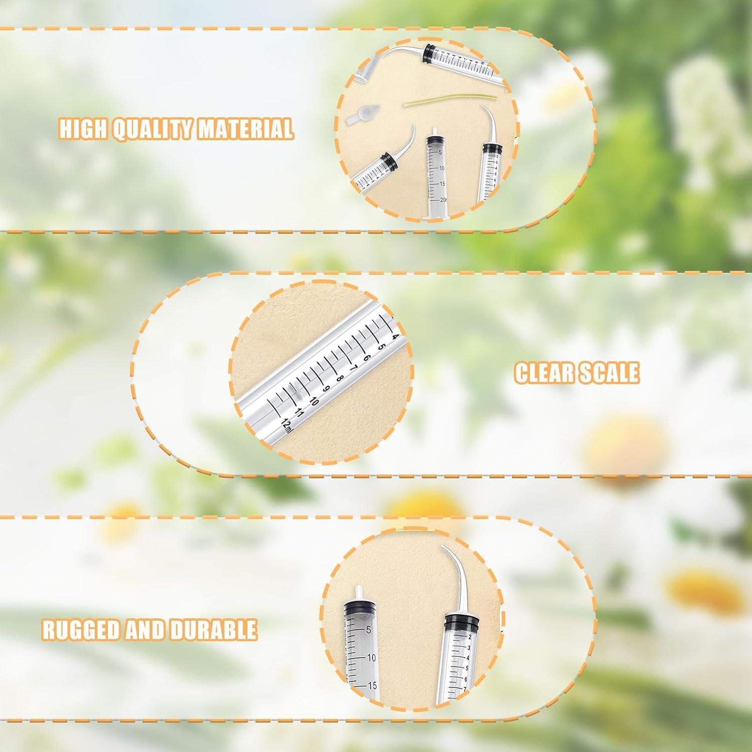 Juego de Jeringas de Alimentación Suxgumoe 12ml 20ml y Taza Medidora