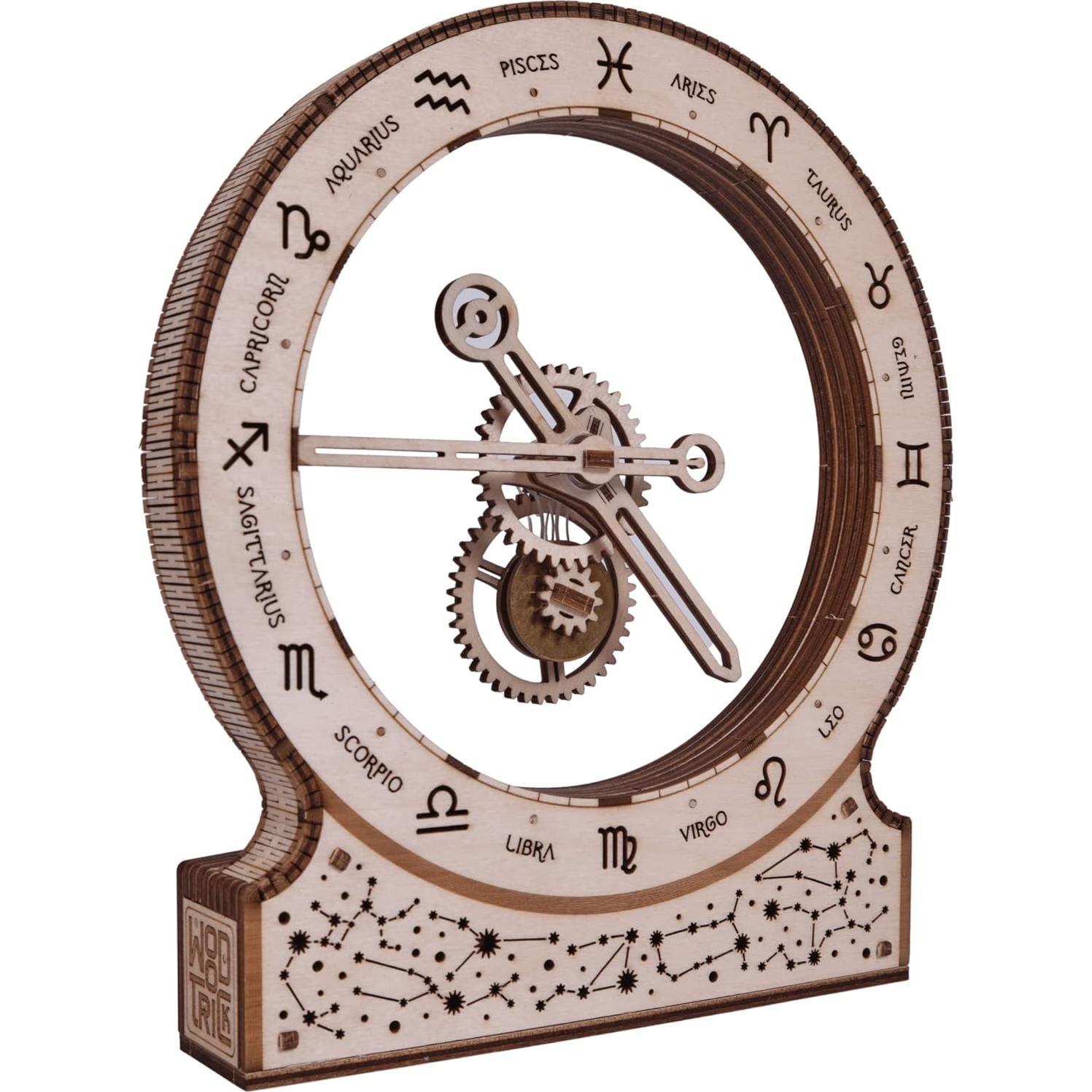 Reloj Cinético Zodiac Wood Trick - Rompecabezas 3D de Madera