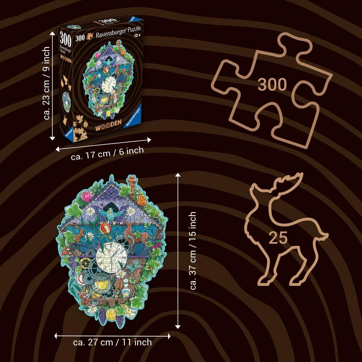 Rompecabezas de Madera Reloj de Cuco Ravensburger 300 Piezas