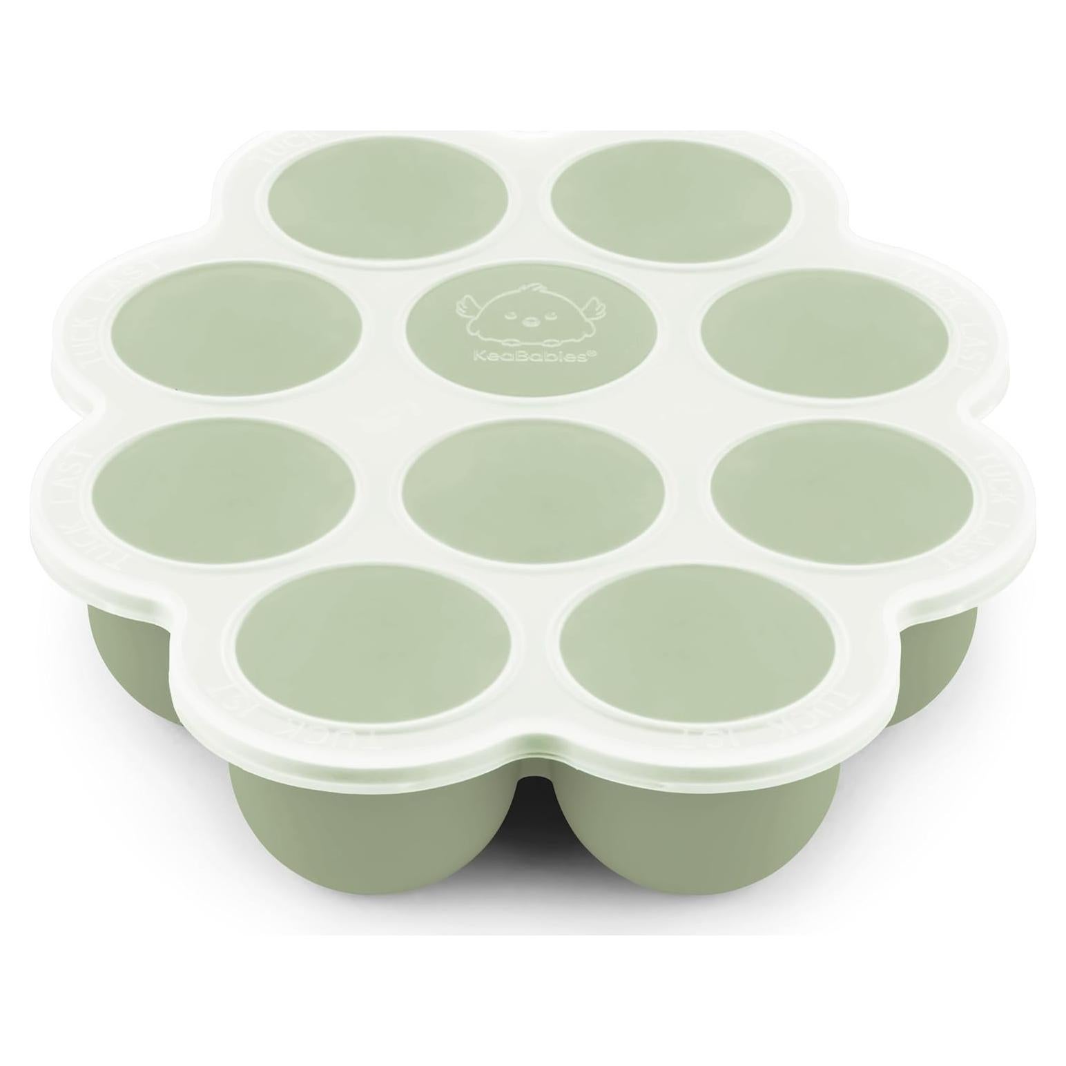 Bandeja de Congelador de Comida para Bebés KeaBabies 10 Cubos 600ml