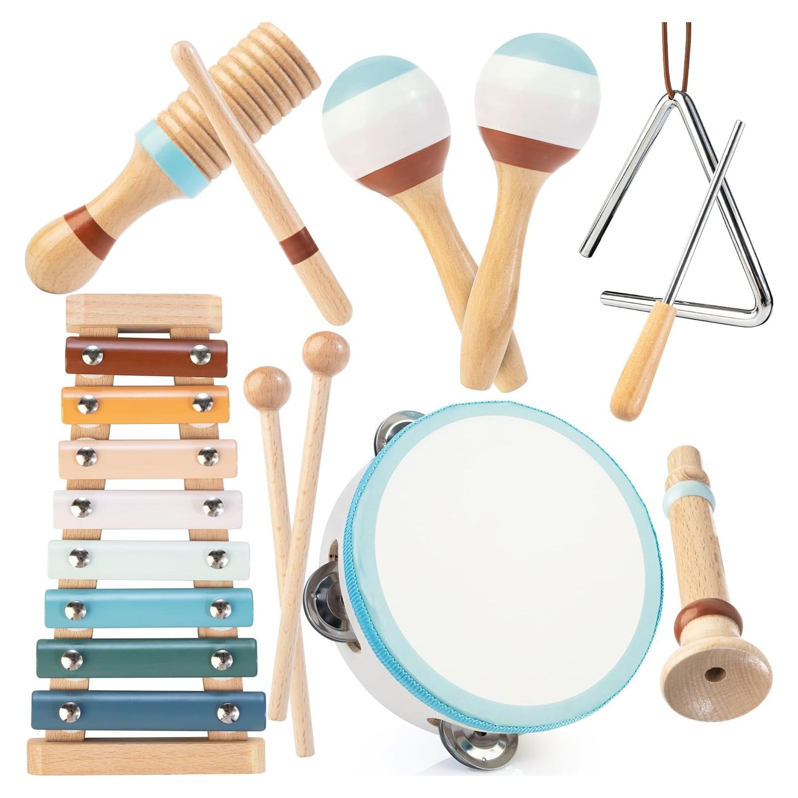 Set de Instrumentos Musicales Montessori ShenZhen 8 en 1 para Bebés