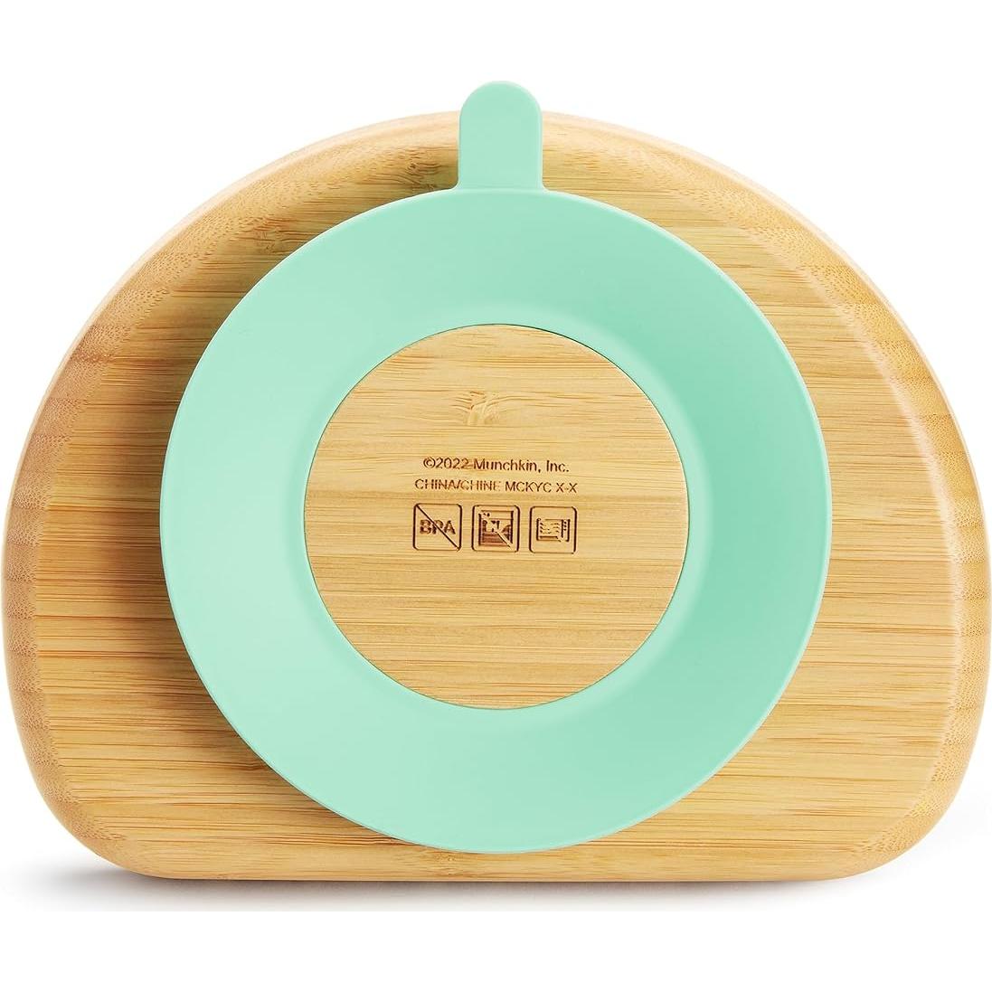 Plato Dividido de Succión Munchkin de Bambú Ecológico 22.86 cm