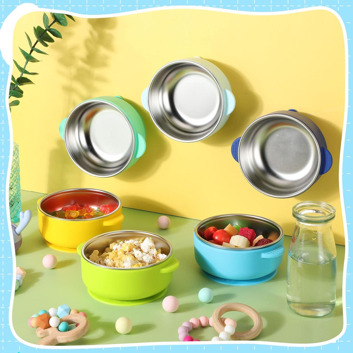 Set de 6 Cuencos de Acero Inoxidable Nuogo con Silicona