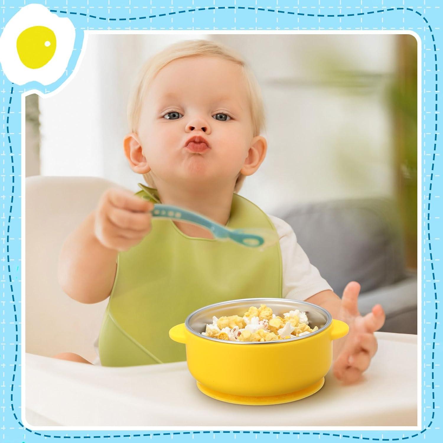 Set de 6 Cuencos de Acero Inoxidable Nuogo con Silicona