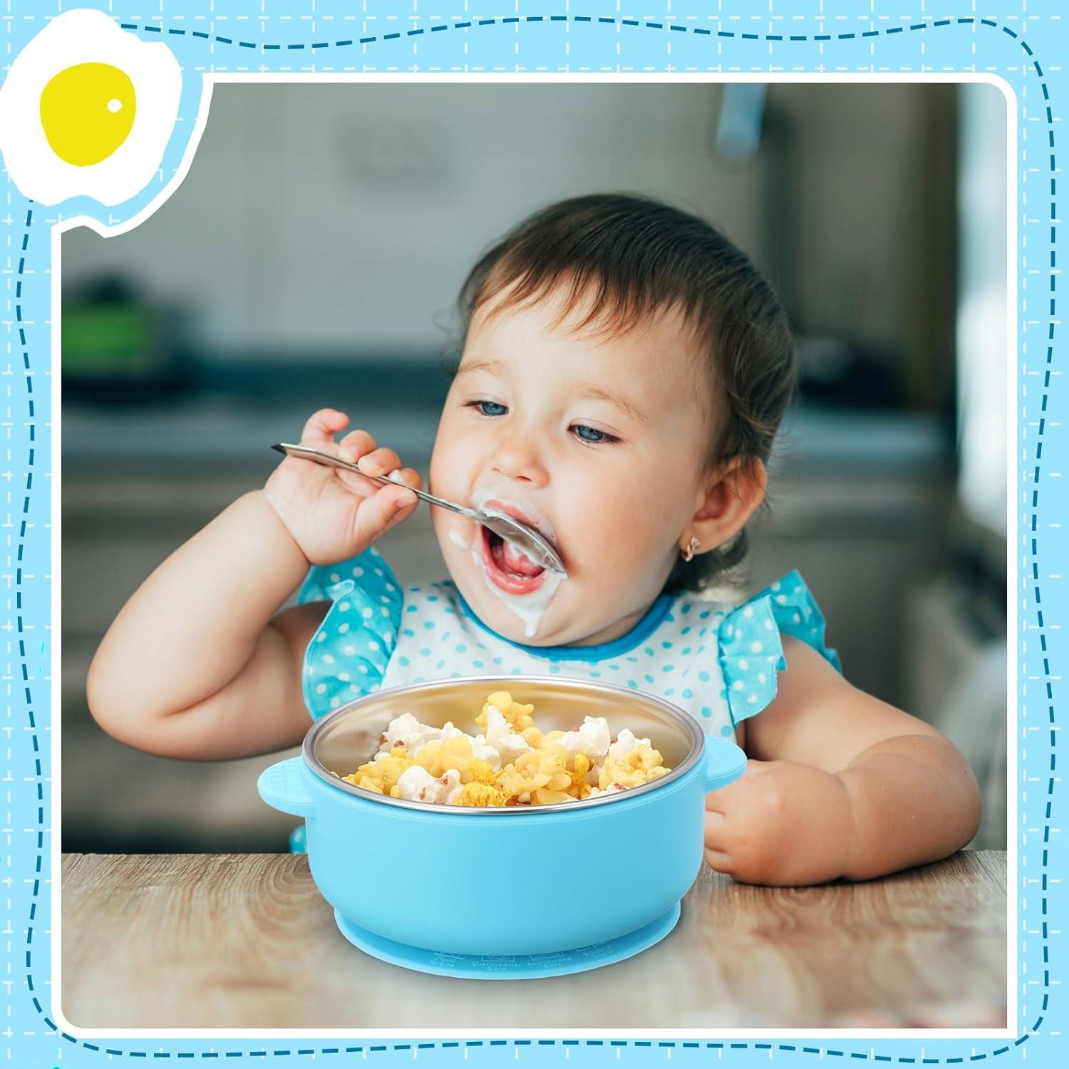 Set de 6 Cuencos de Acero Inoxidable Nuogo con Silicona