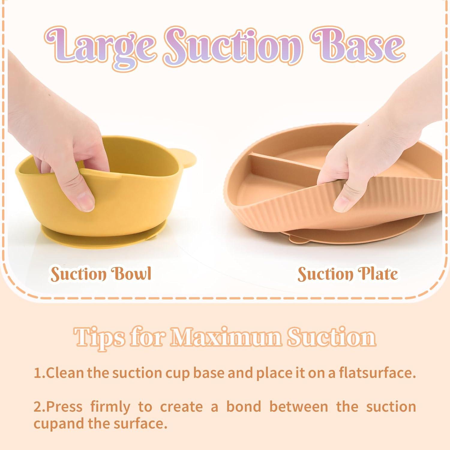 Juego de Alimentación para Bebés CHCC 21 Piezas Silicona BPA Libre