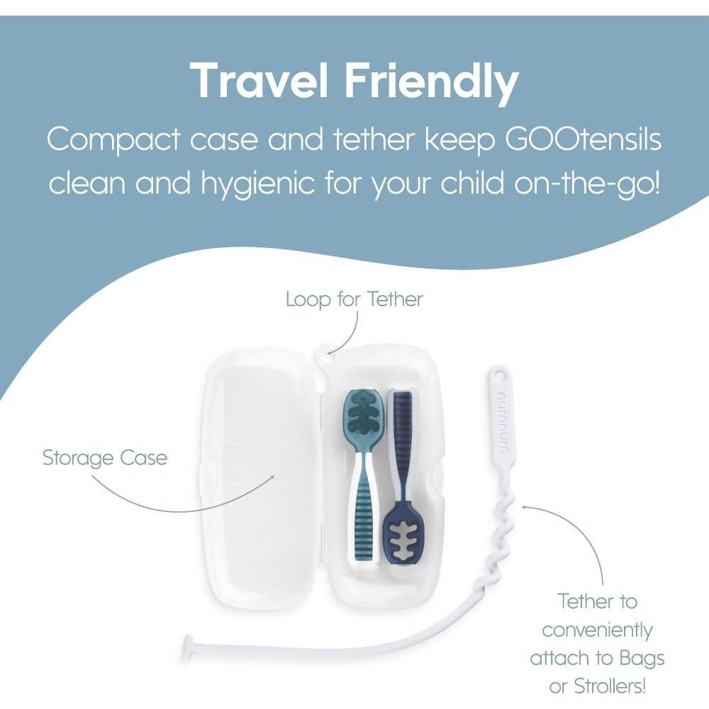 Juego de Cucharas NumNum de Silicona para Bebés 6+ Meses