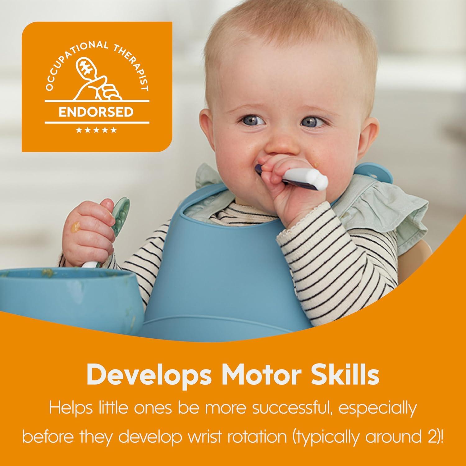 Juego de Cucharas NumNum de Silicona para Bebés 6+ Meses