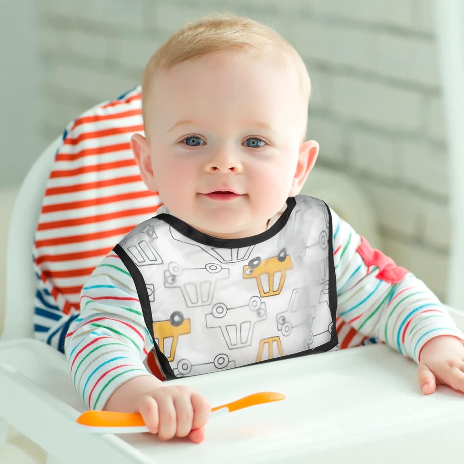 Conjunto de 6 Baberos Impermeables 2ooya para Bebés 6-12 Meses